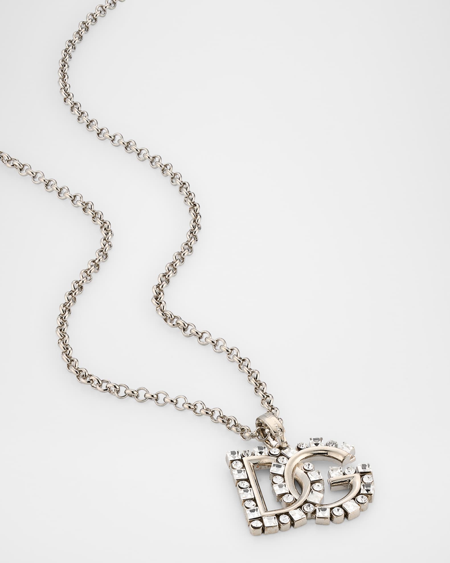 Dolce&Gabbana Crystal DG Necklace | Neiman Marcus