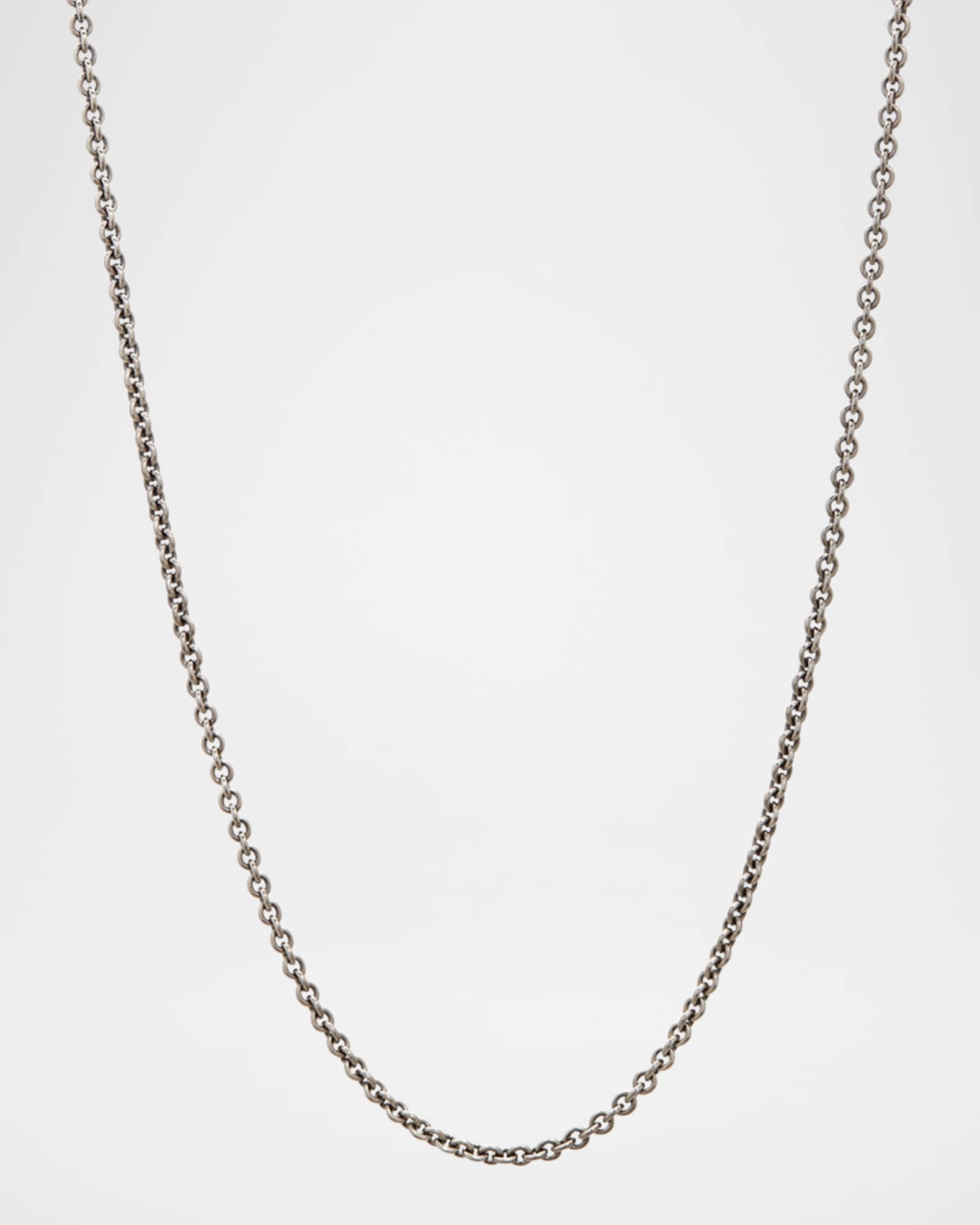 Men's Artisan Sterling Silver Link Necklace, 24"L 0