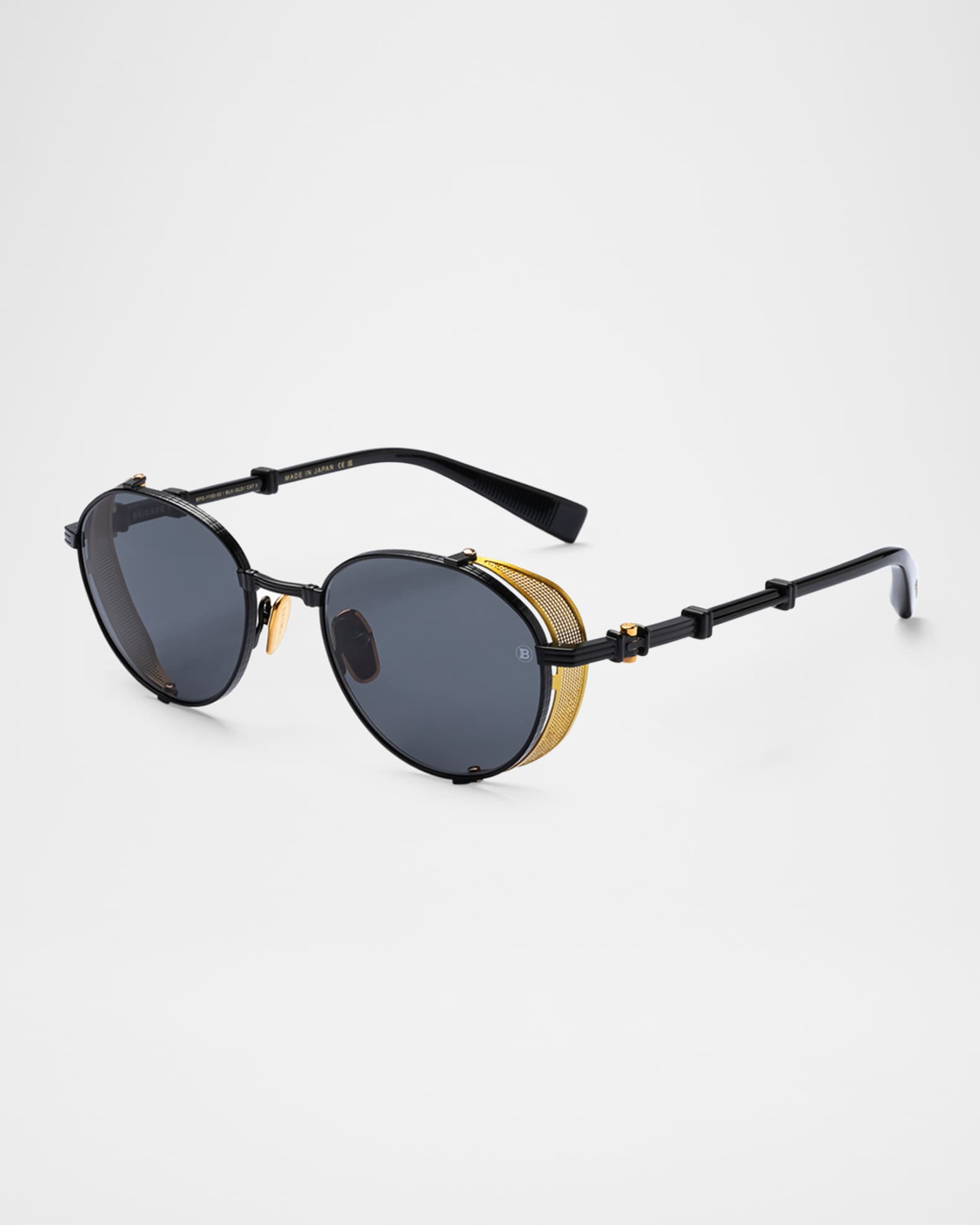 Brigade-I Round Titanium Sunglasses 1
