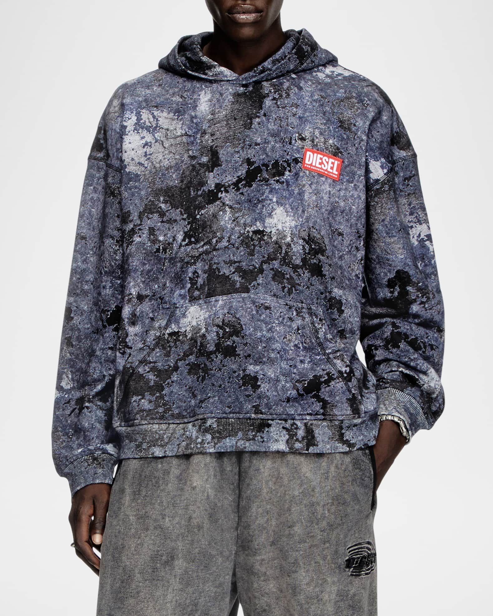 Diesel A02967-RHAYT-9XX Hoodie Sweatshirt Black