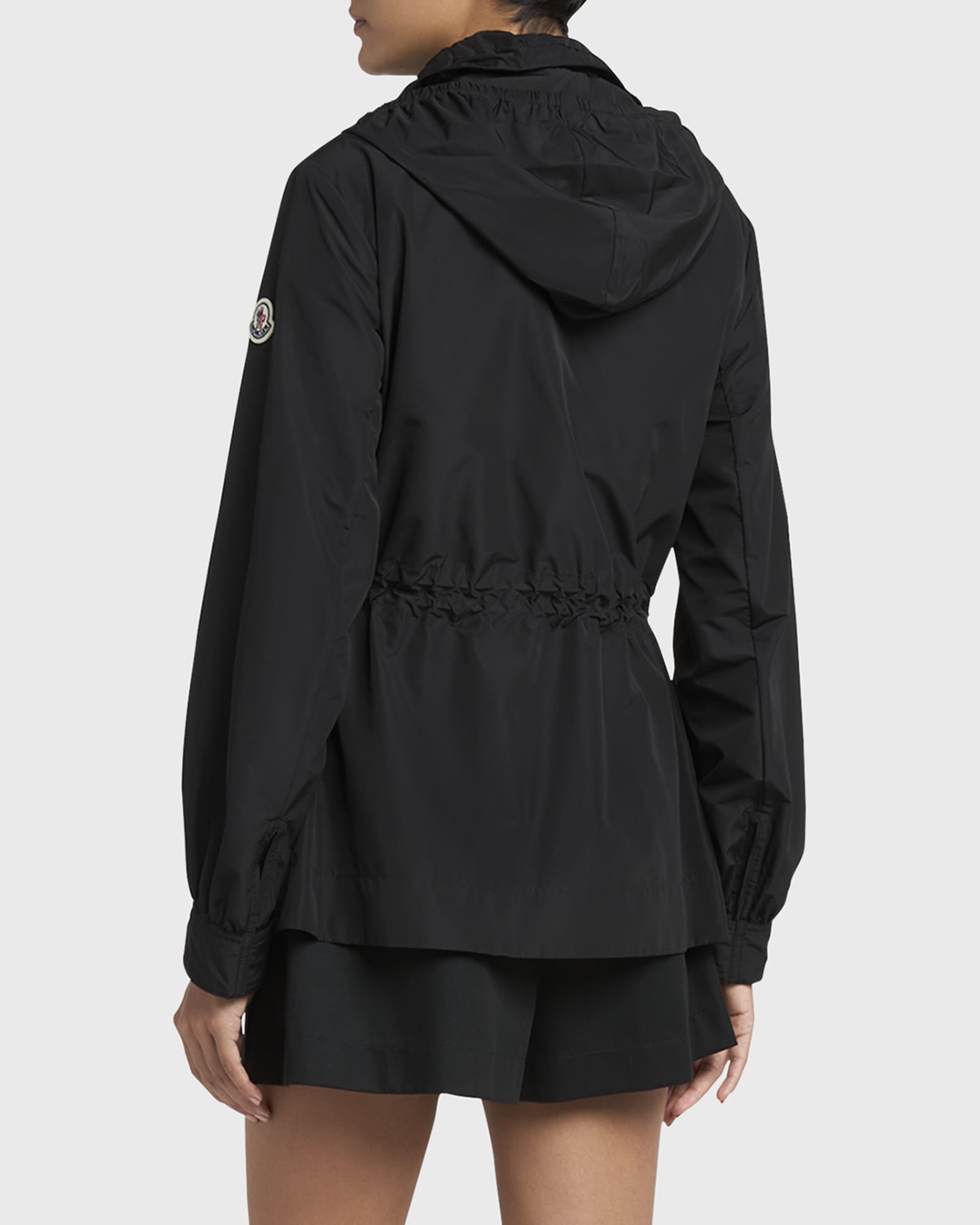 MONCLER Enetパーカー Black Enet Hooded Parka - Windbreakers & Raincoats for Women