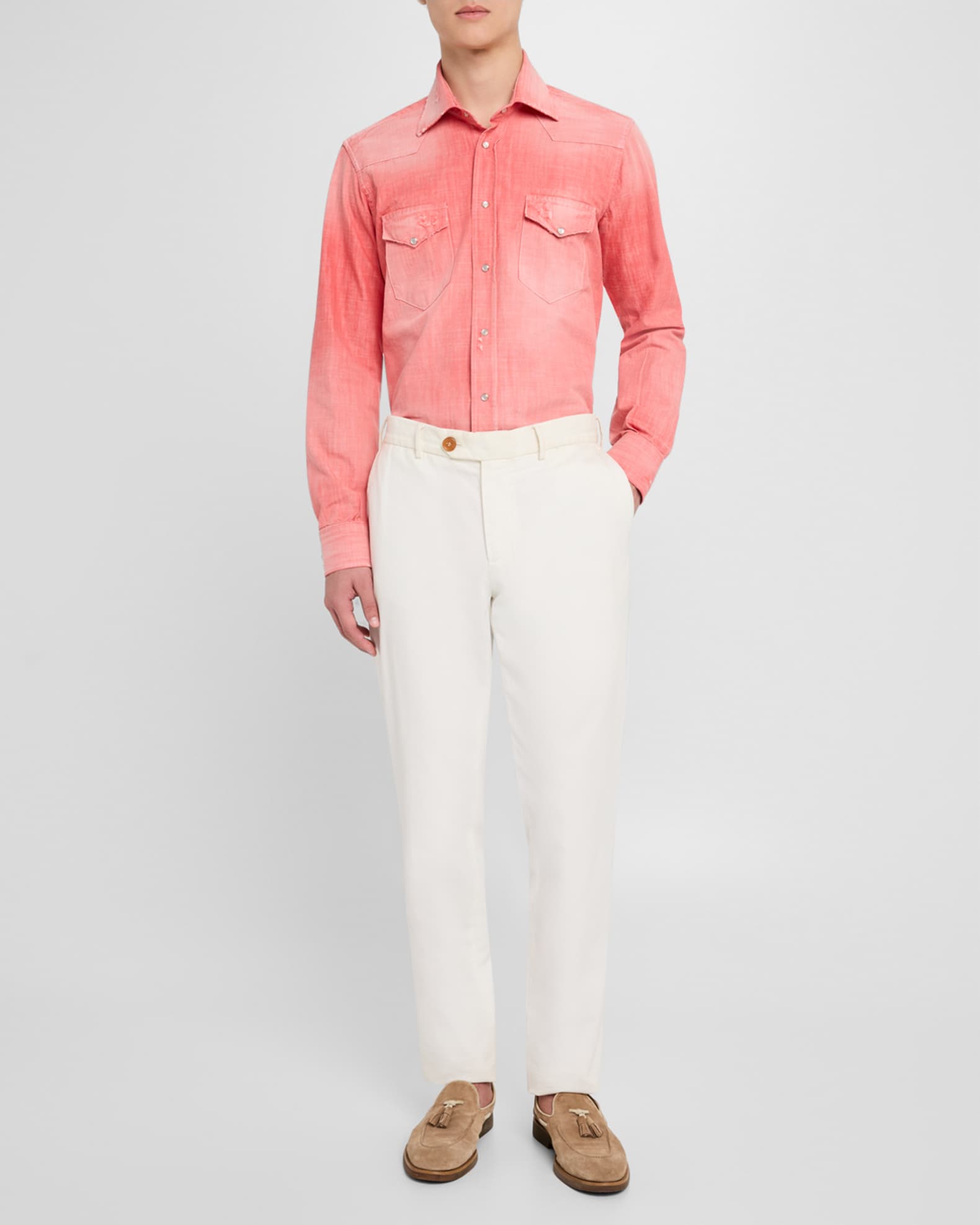 Men's Denim Western Shirt 1