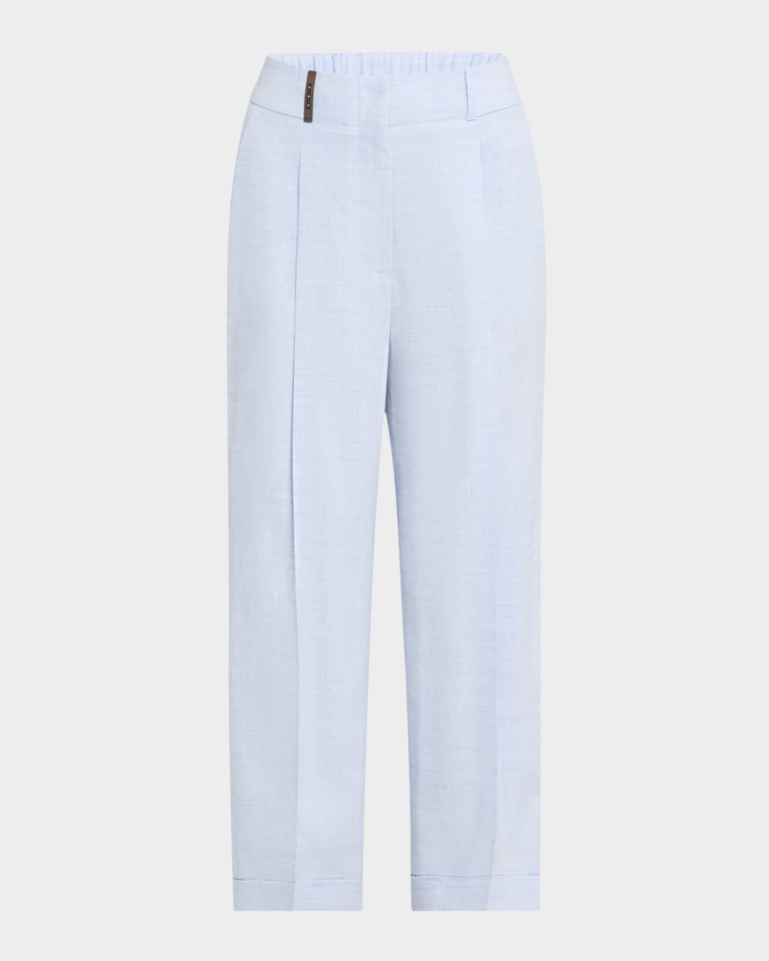 Cropped Straight-Leg Pants 0