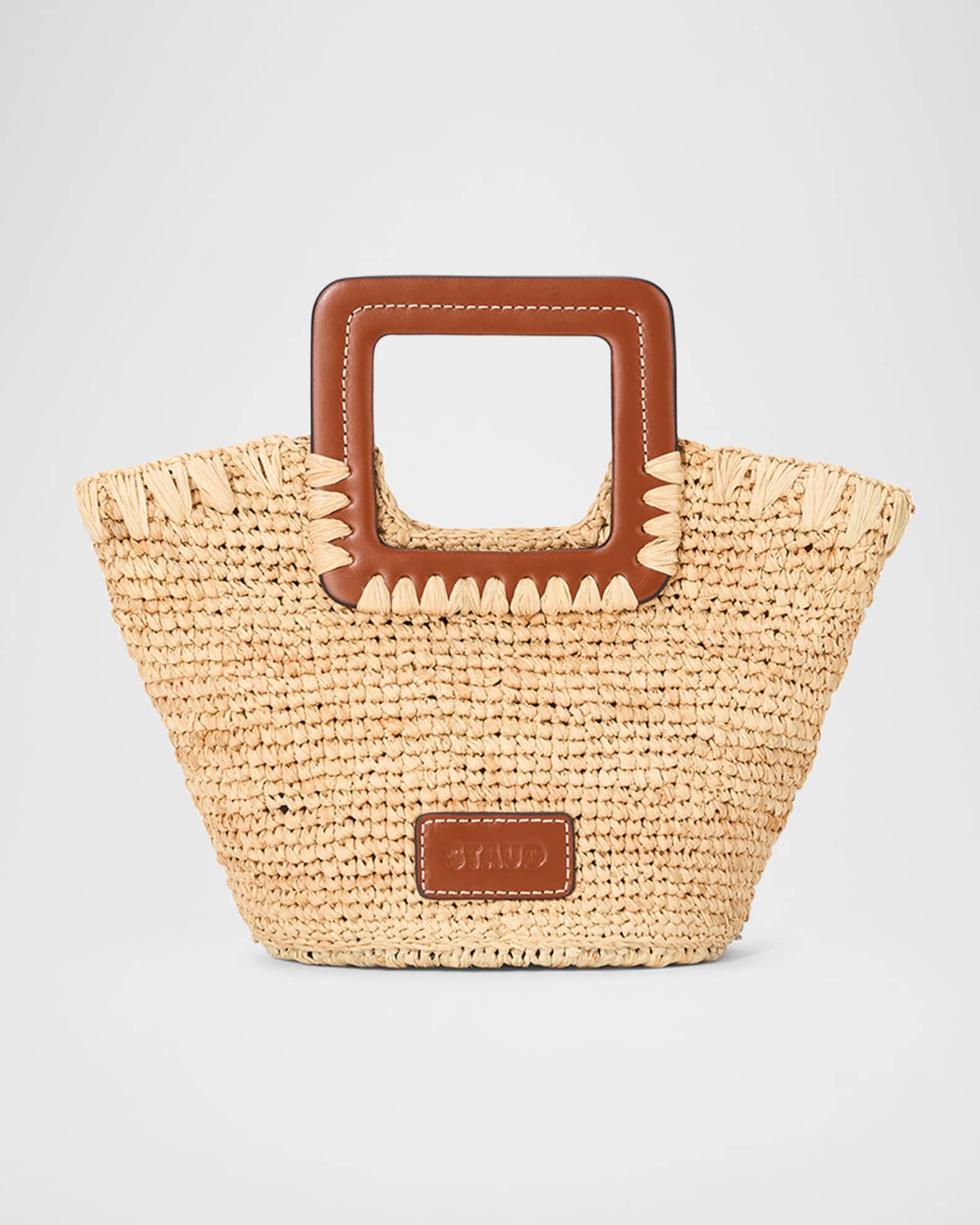 Shirley Mini Raffia Bucket Bag 1