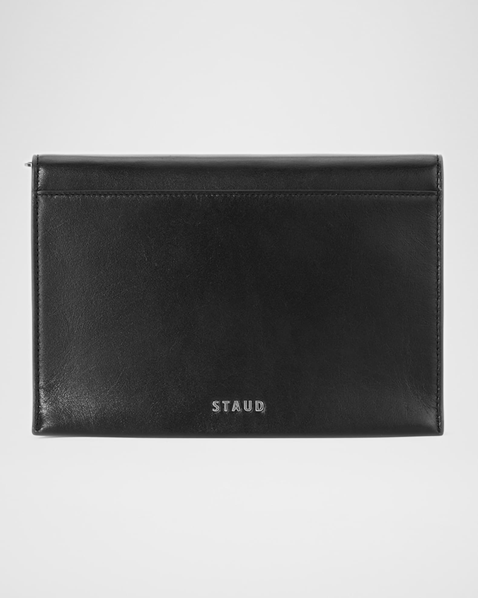 Marcella Envelope Flap Leather Clutch Bag 1