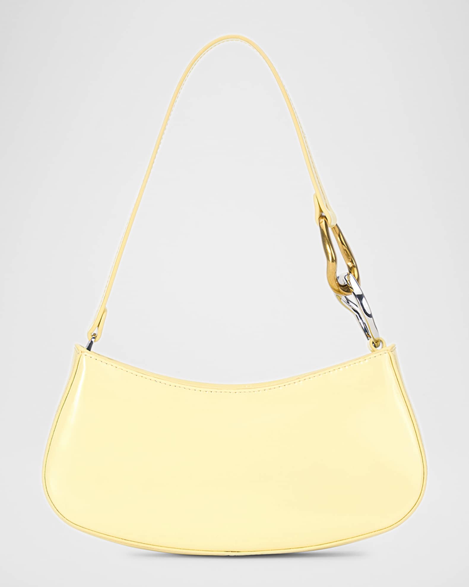 Ollie Chain-Link Leather Shoulder Bag 0