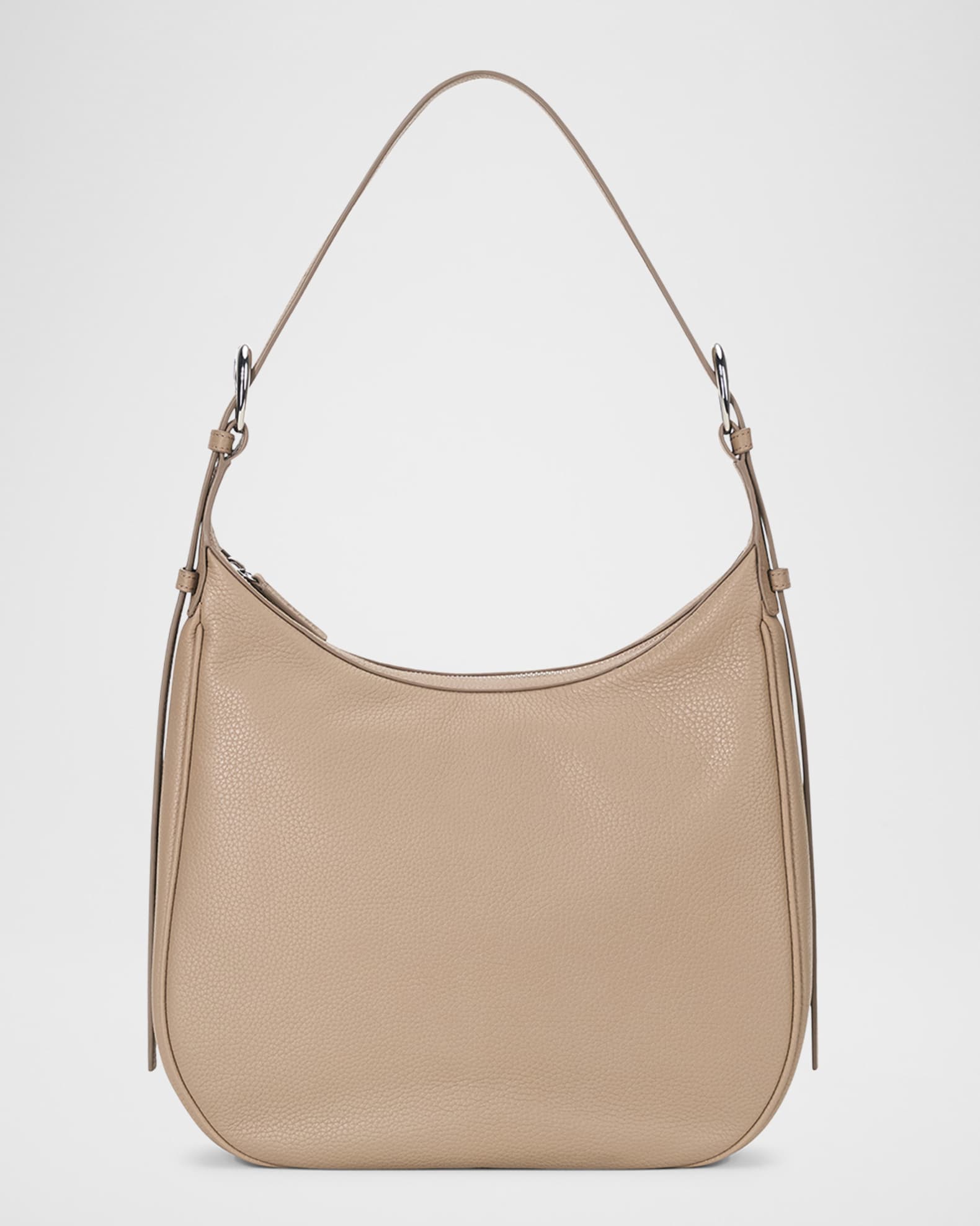 Pine Zip Leather Hobo Bag 0