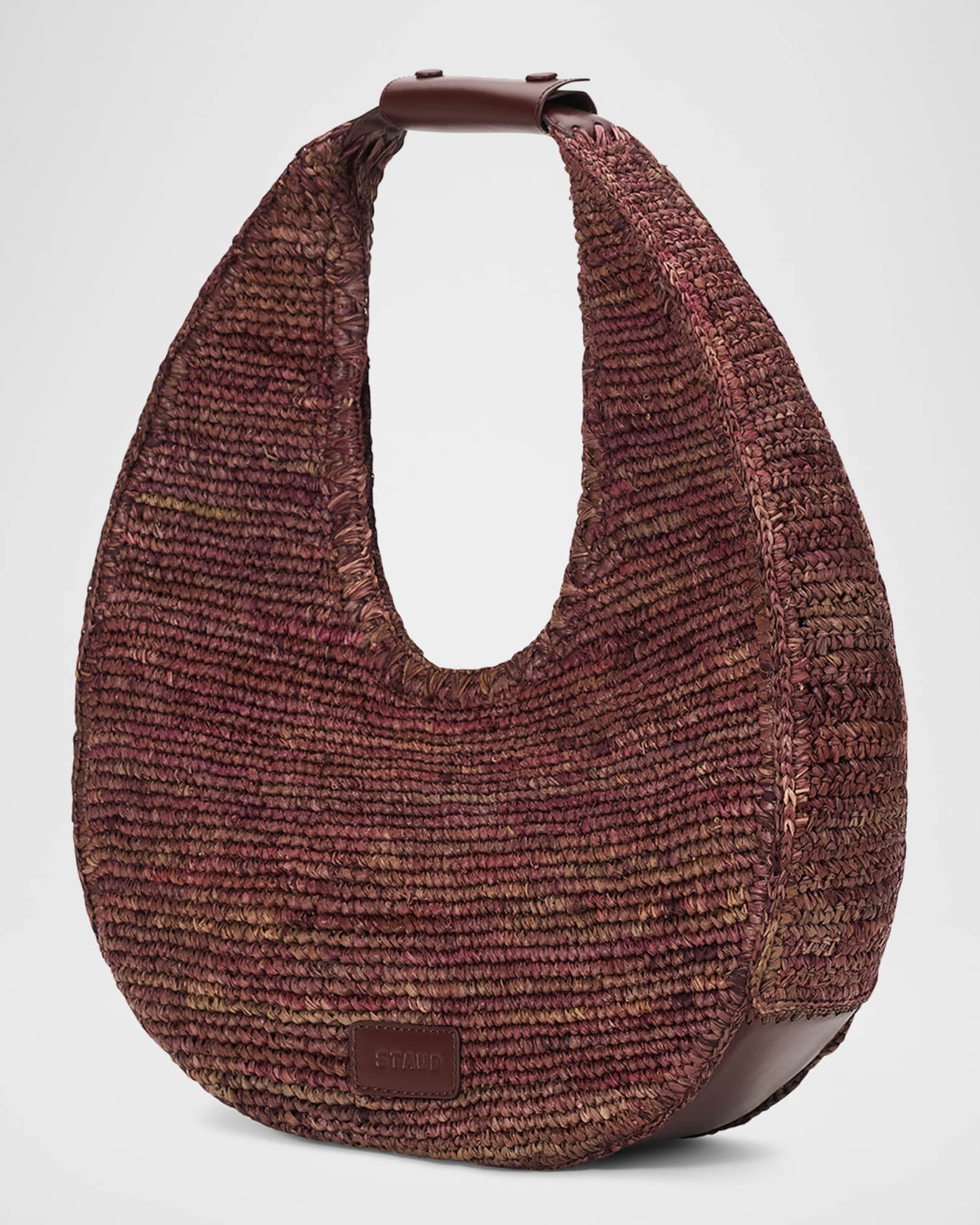 Moon Large Raffia Shoulder Bag 1