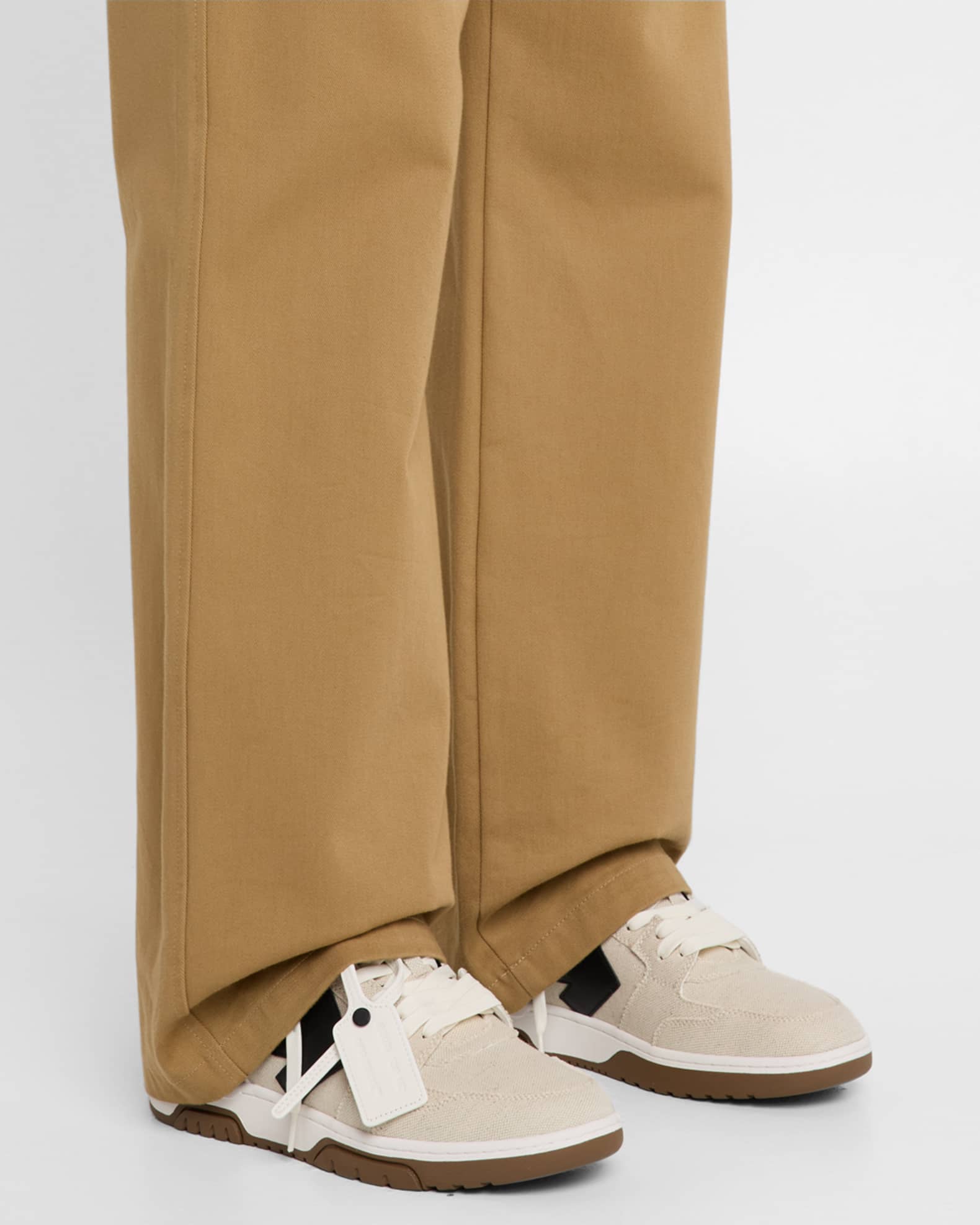 Men's Slim Out Of Office Canvas and Leather Sneakers 1