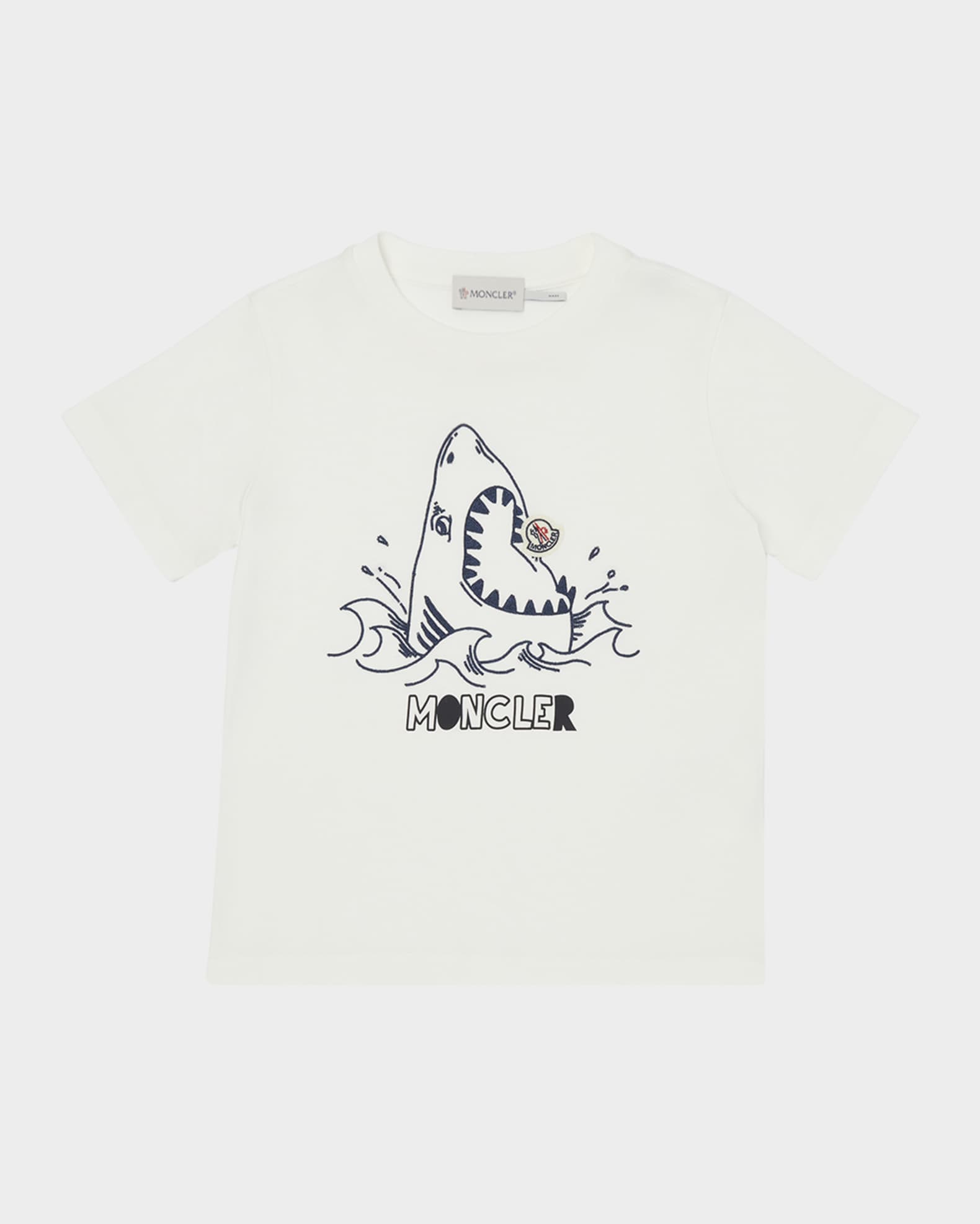 Boy's Shark Eating Logo Short-Sleeve T-Shirt 0