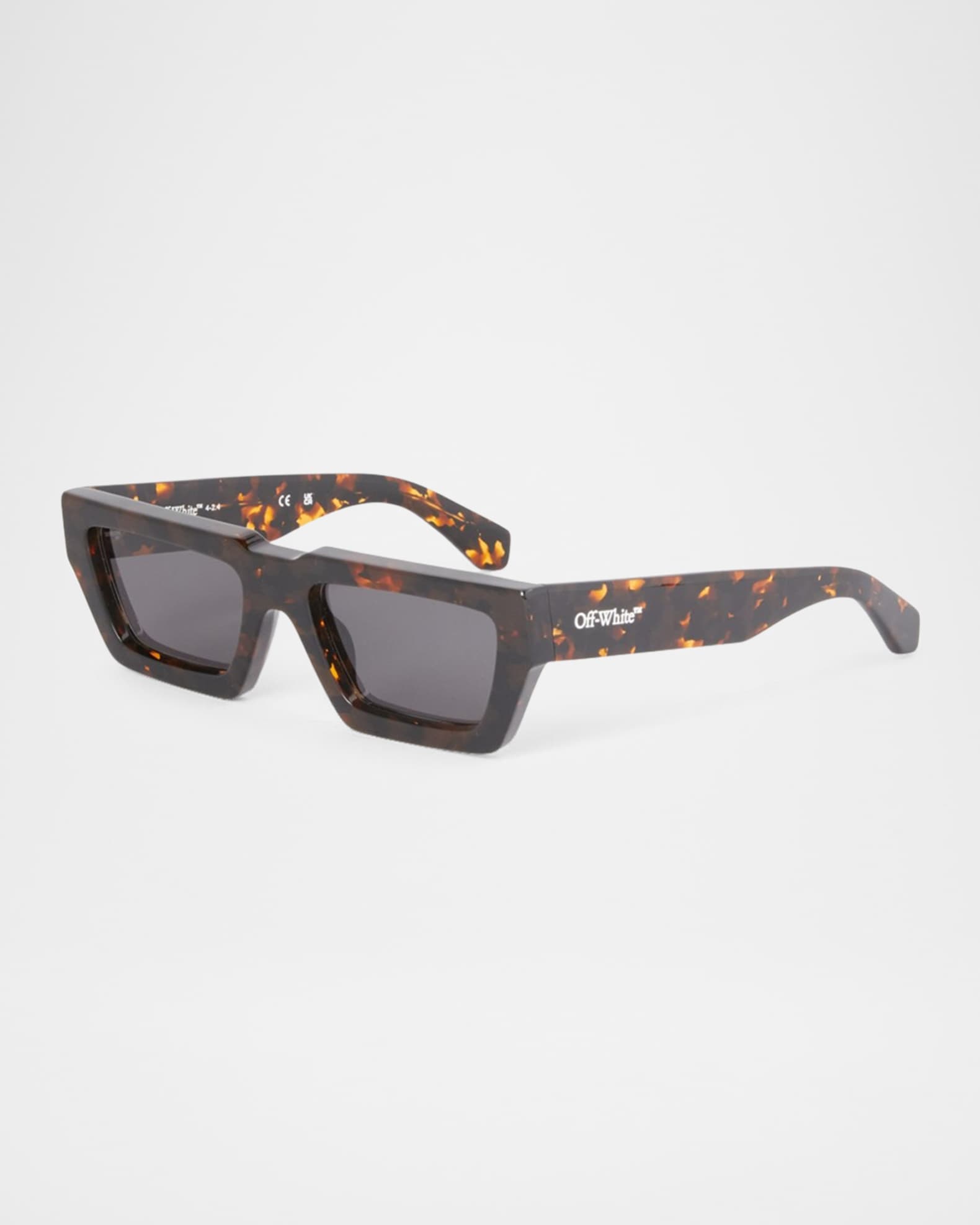 Off-White Men's Manchester Acetate Rectangle Sunglasses | Neiman