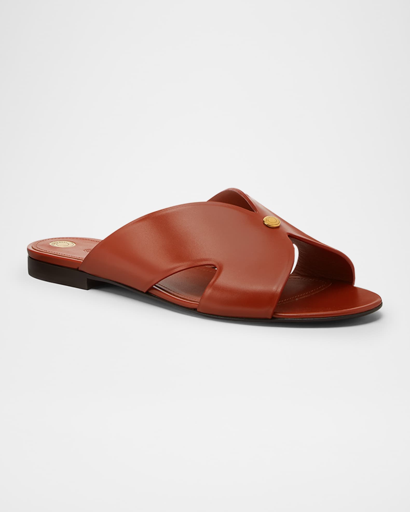 サンダル・ミュール LORO PIANA VERA SLIDE SANDALS Loro Piana Vera Leather Slide Sandals - Bergdorf Goodman