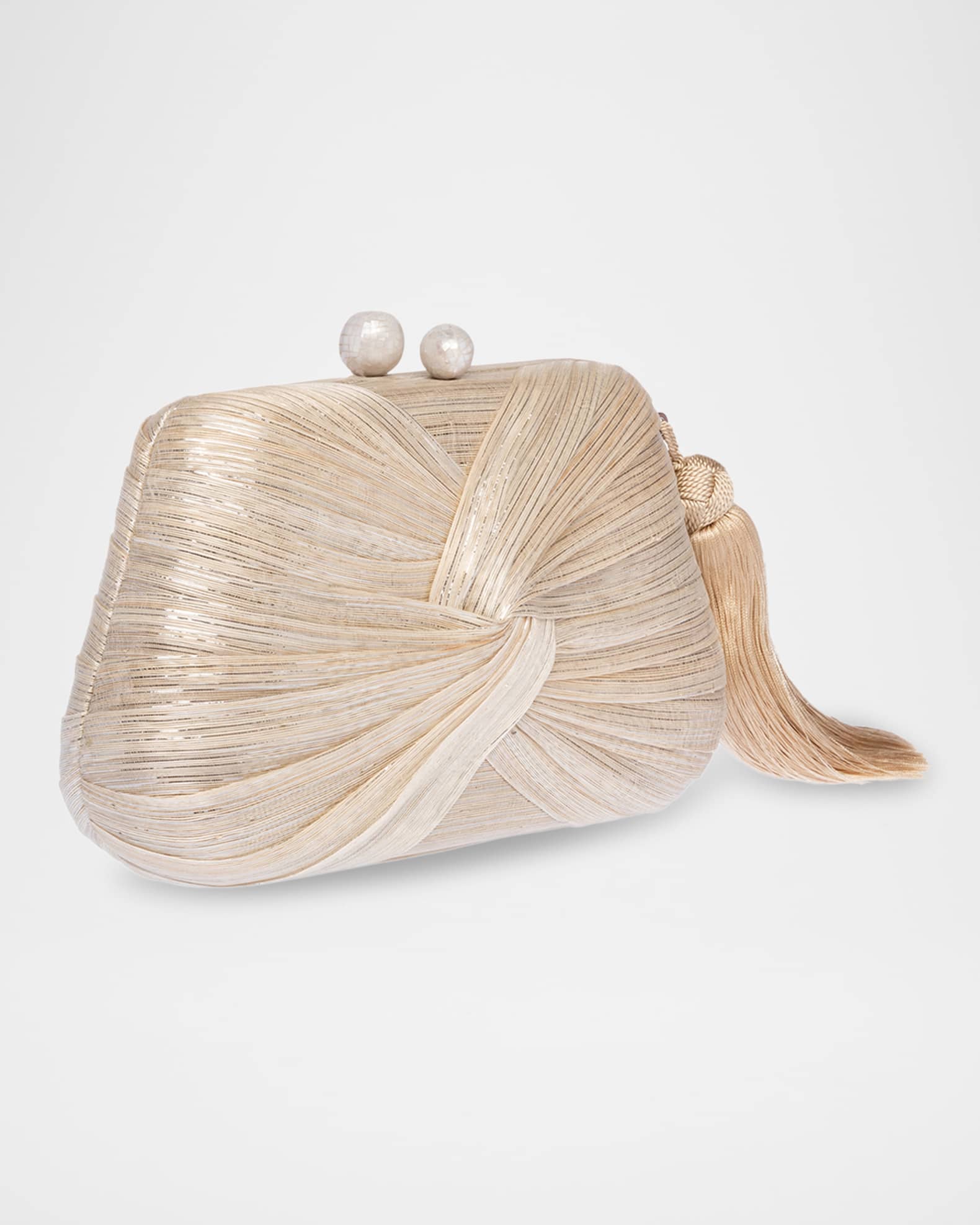 Rosie Tassel Twisted Clutch Bag  1