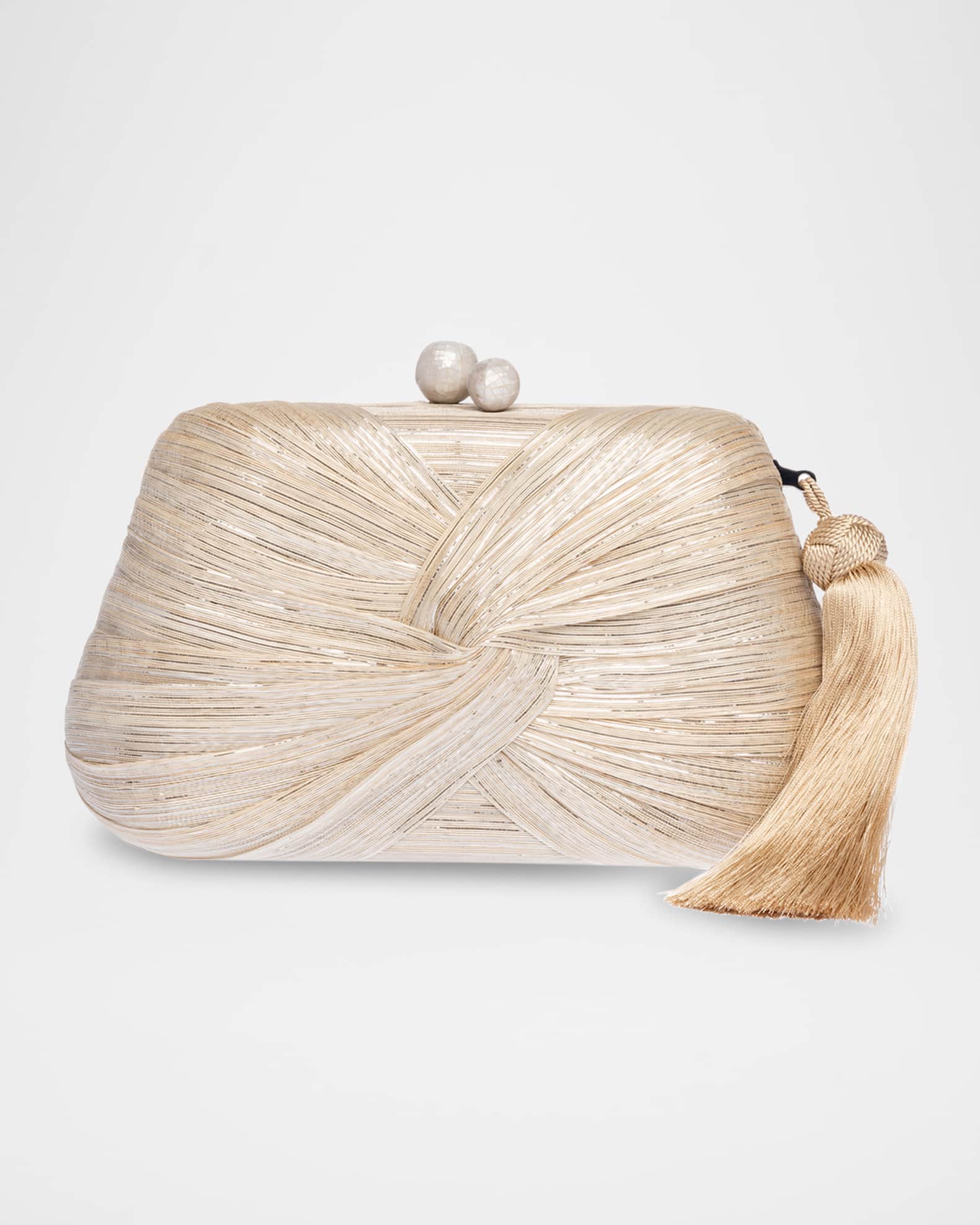 Rosie Tassel Twisted Clutch Bag  0