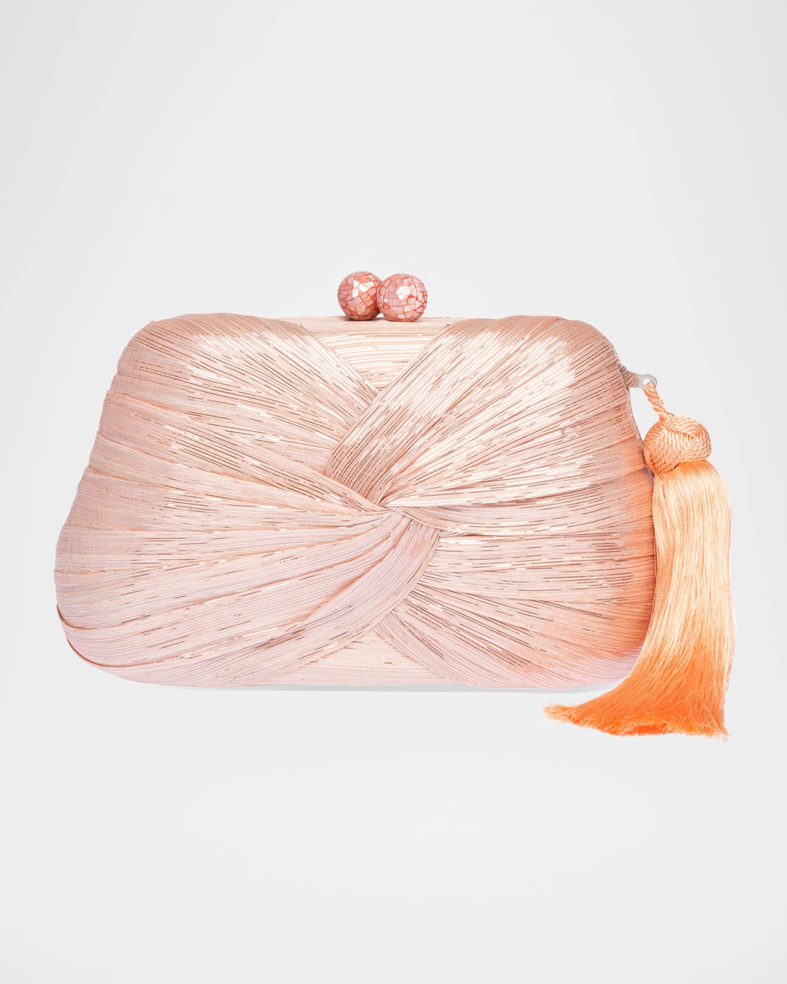 Rosie Tassel Twisted Clutch Bag 0