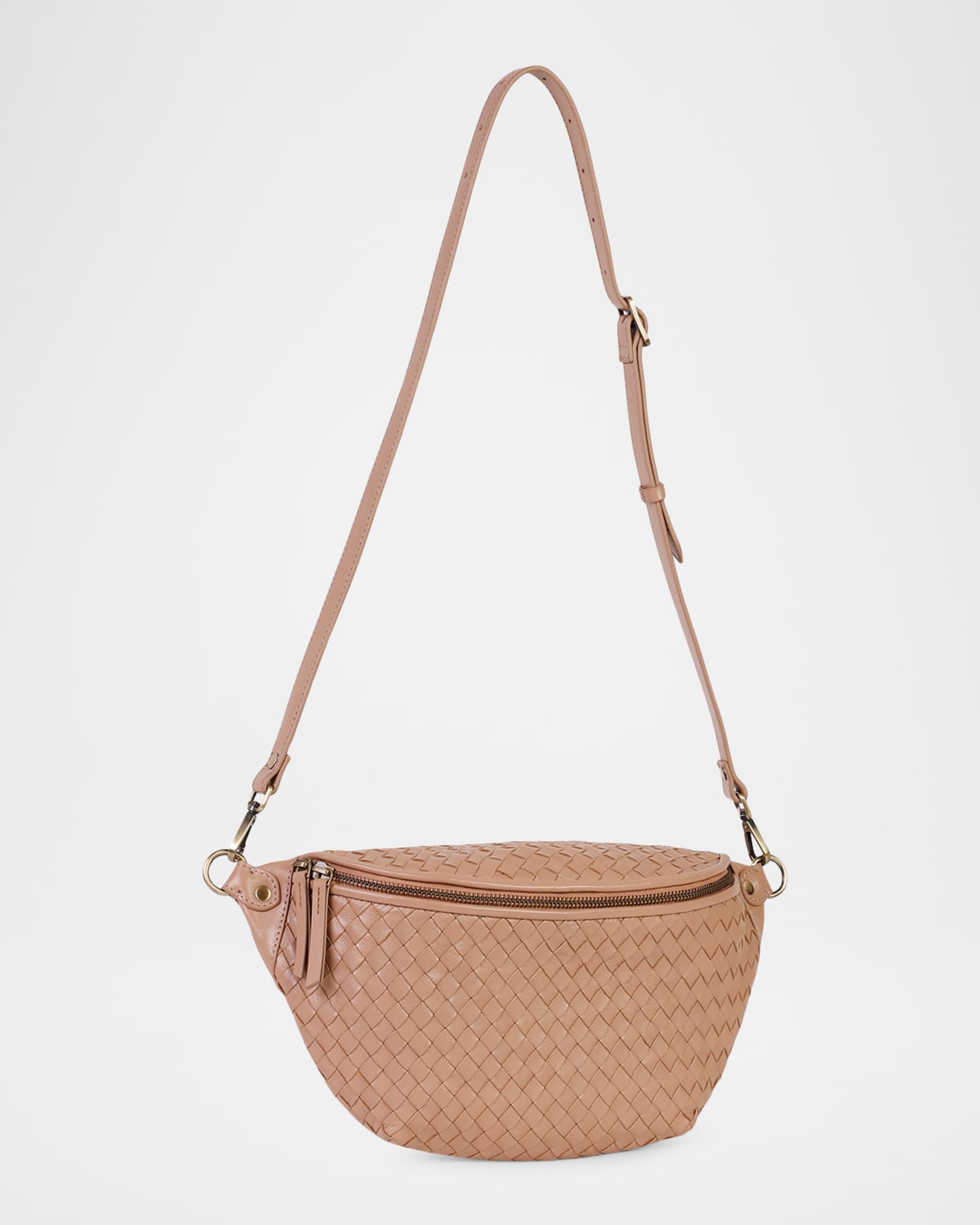 Alex Sling Woven Leather Shoulder Bag 1