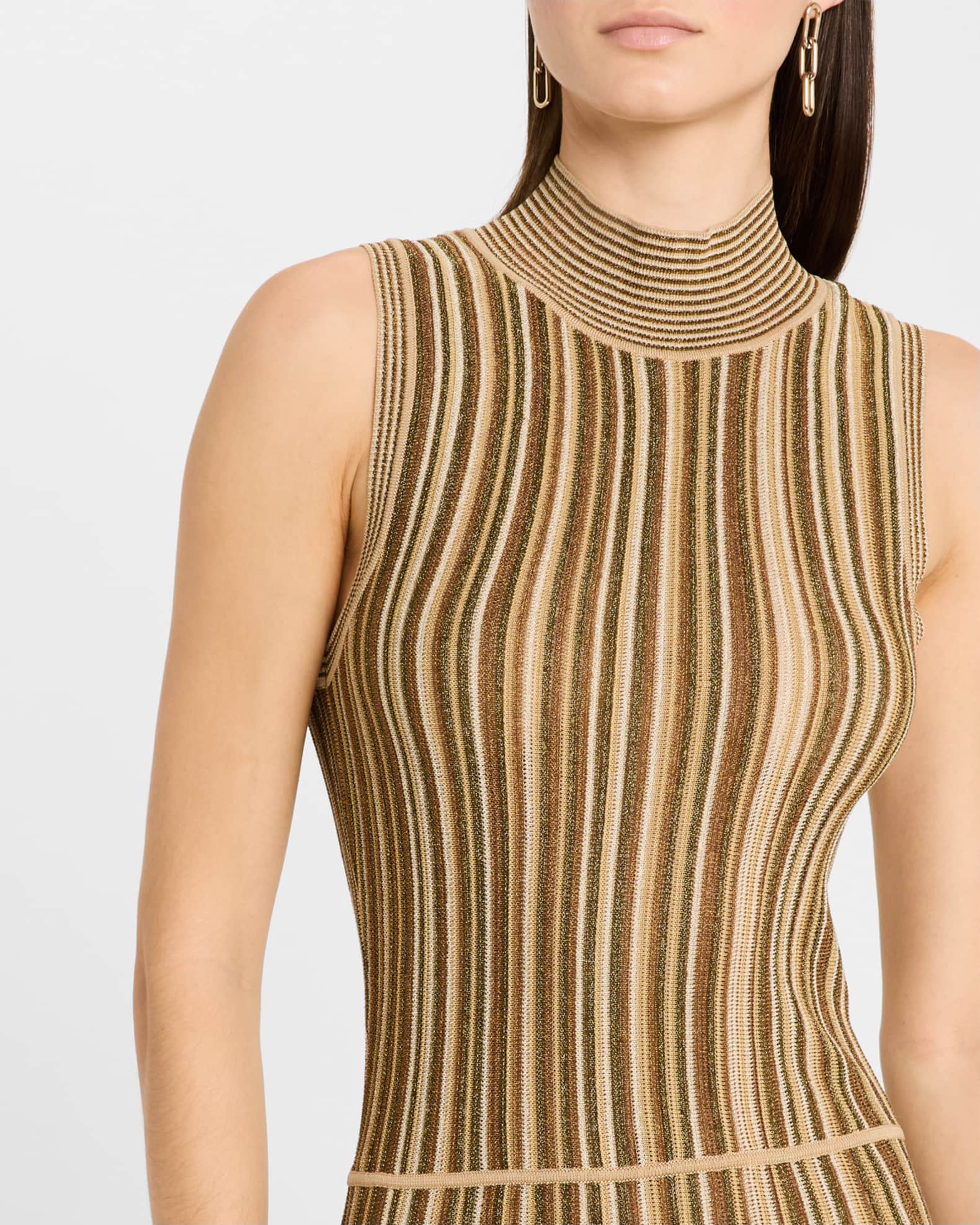 Veronica Beard Anna Stripe Sleeveless Maxi Dress | Neiman Marcus