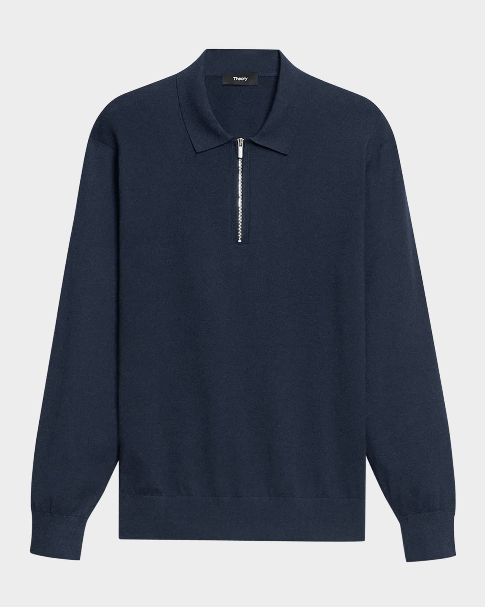 【メーカー直送】 Theory Men's Zip Polo Sweater in Light Bilen | Neiman Marcus トップス