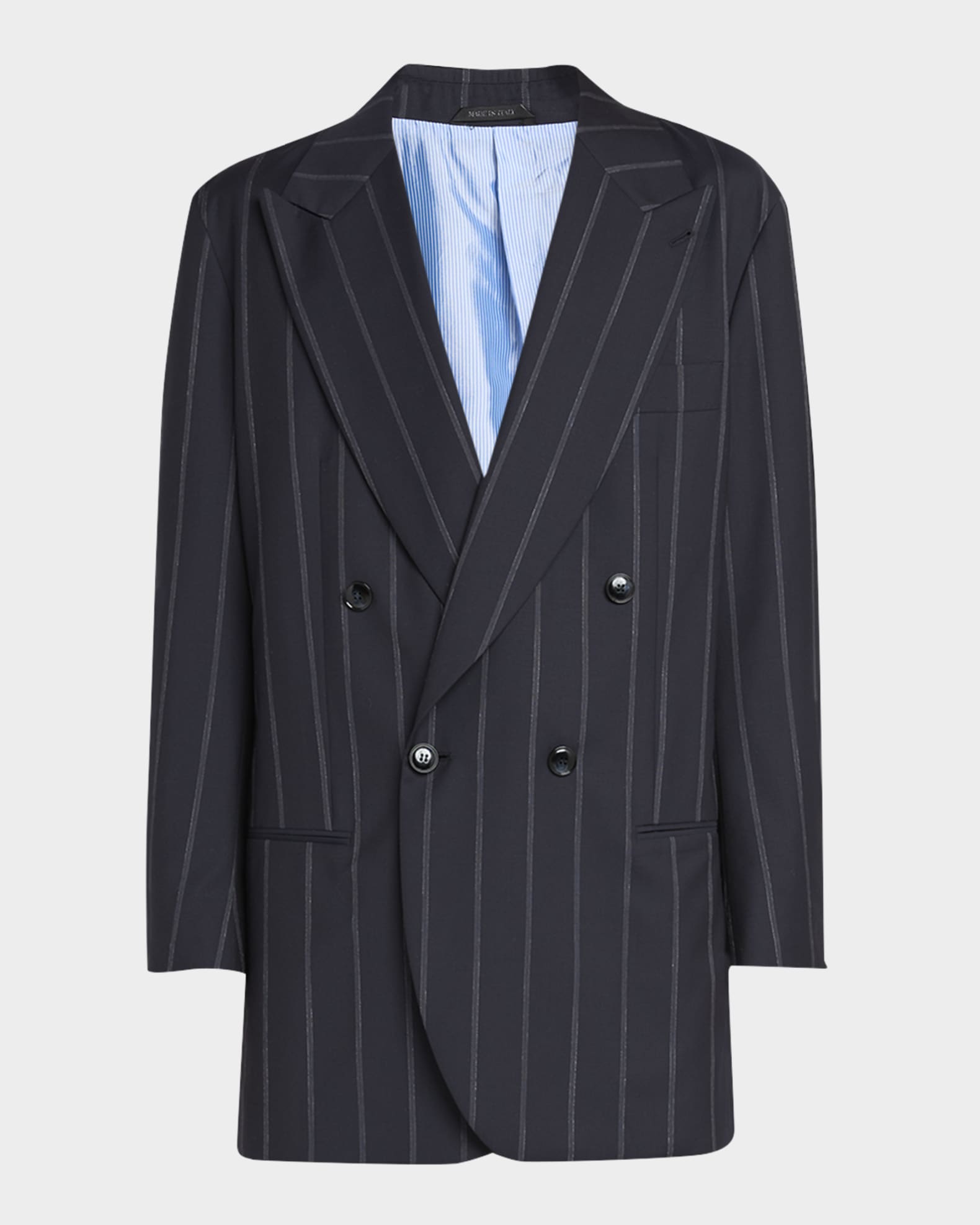 無料クーポン配布 アプリ Giorgio Armani Men's Heritage Pinstripe Oversized Suit ジャケット・アウター