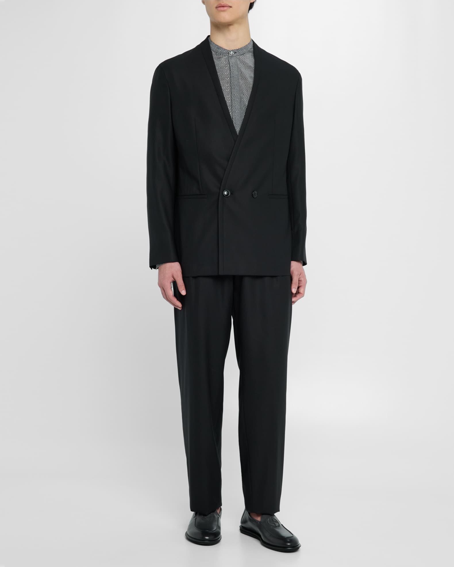 テーラードジャケット GIORGIO ARMANI Men Suit Jackets 3DSGA1SMB5ZUBV4 Blue Giorgio Armani Men's Soho Rhinestone-Trim Tuxedo Jacket