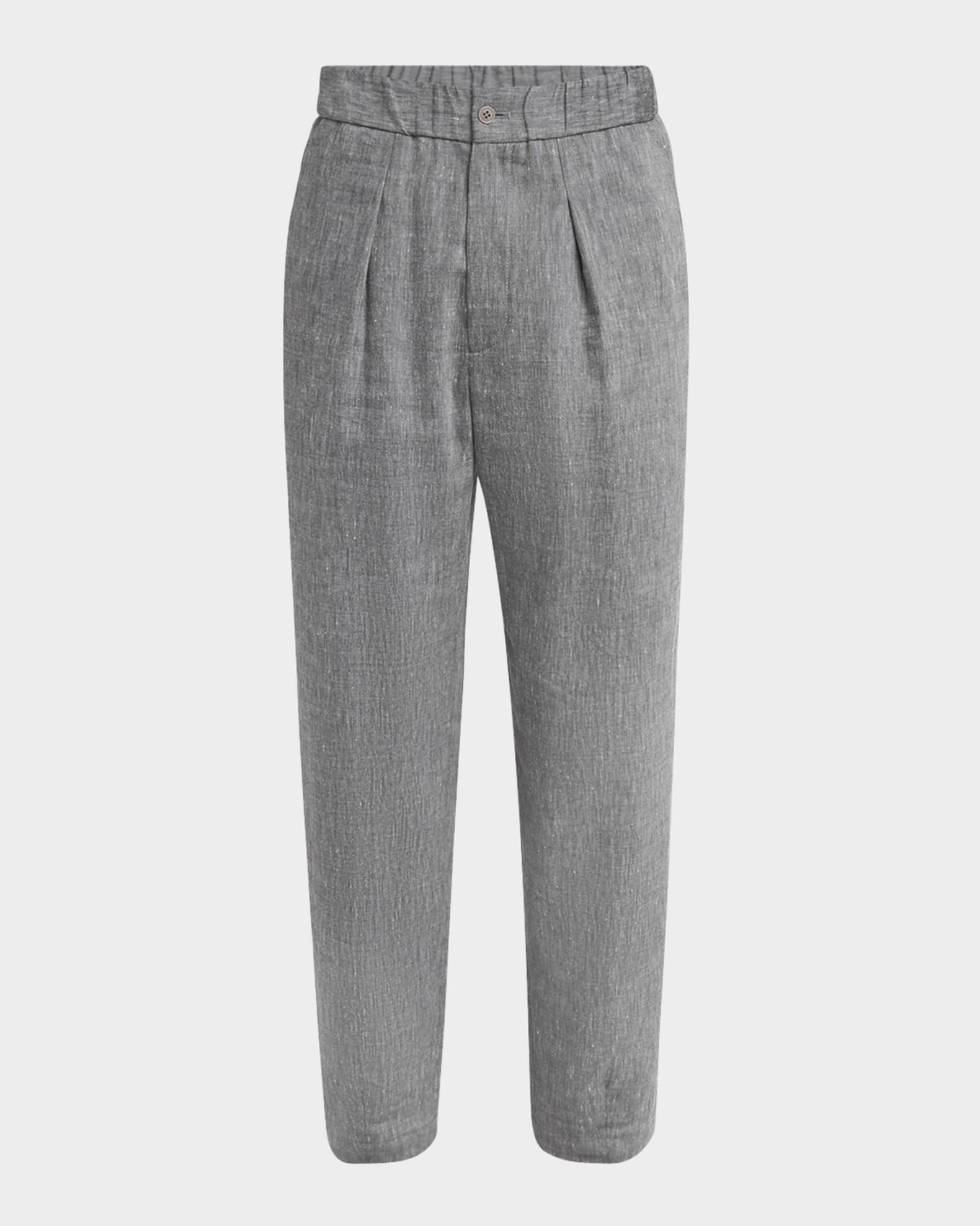 Men's One Shot Linen-Wool Trousers 0