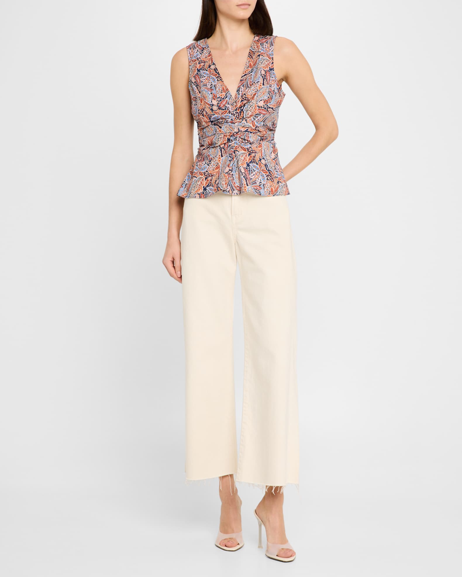 Aiden Sleeveless Paisley Top 1
