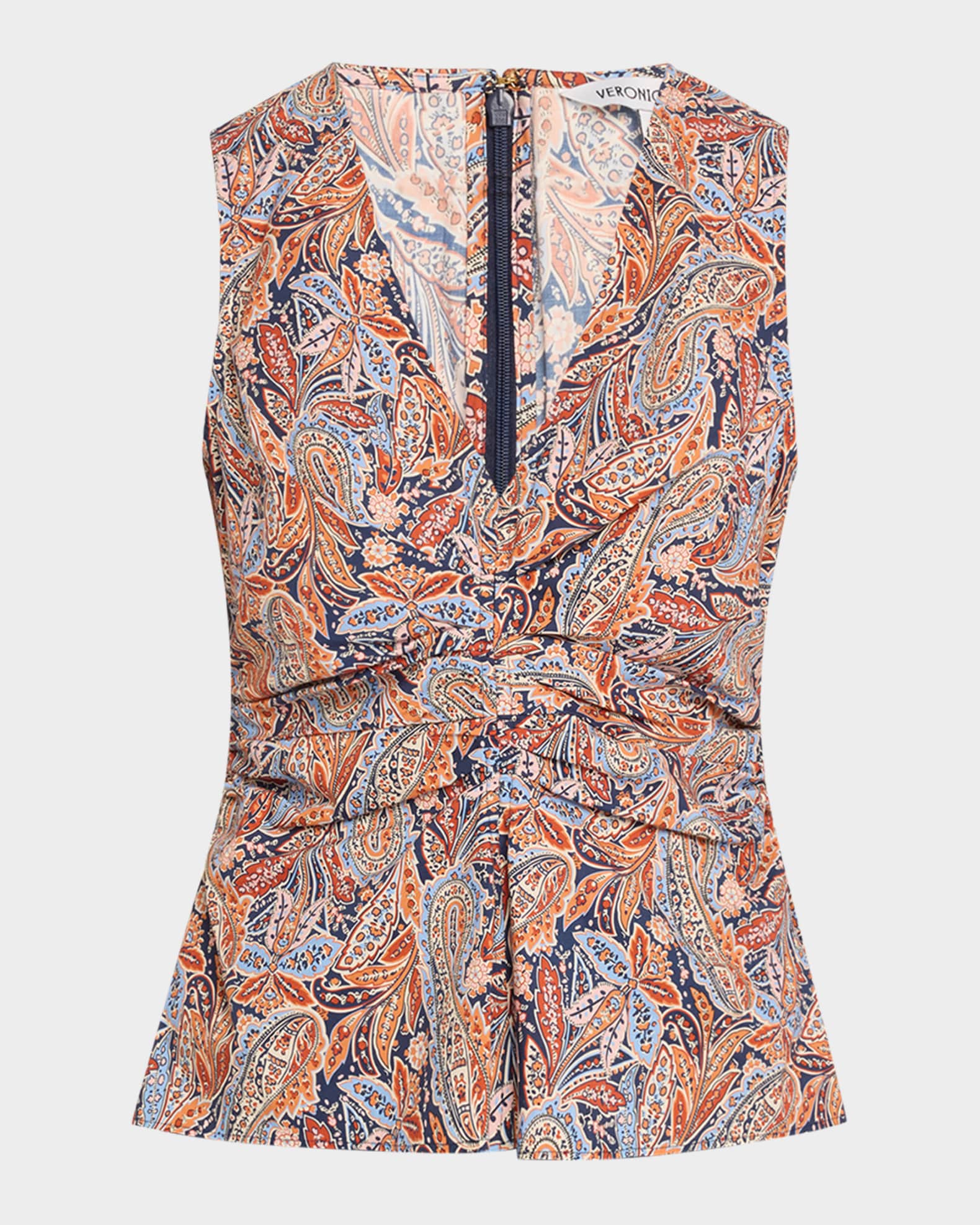 Aiden Sleeveless Paisley Top 0