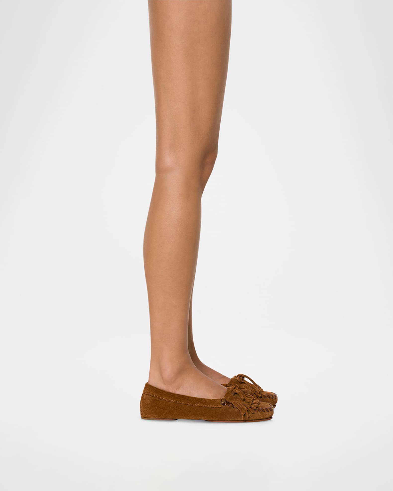 Indiana Suede Fringe Mocassin Loafers 1