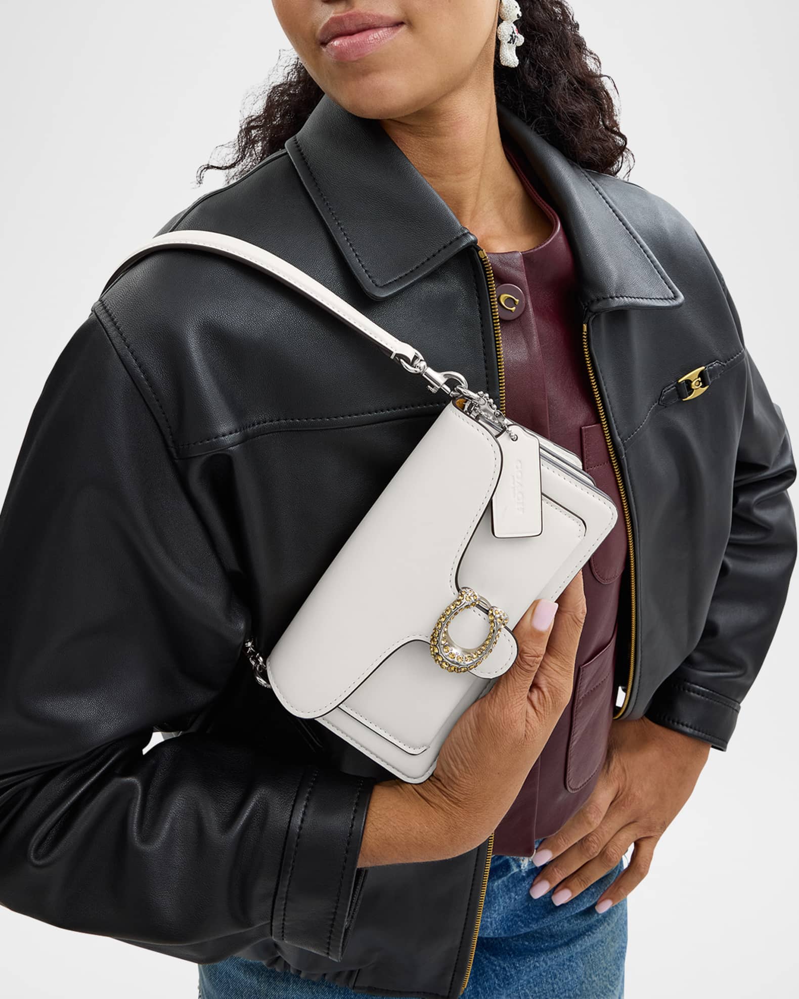最大15%OFFクーポン Coach Tabby 20 Embellished Leather Shoulder Bag | Neiman Marcus バッグ