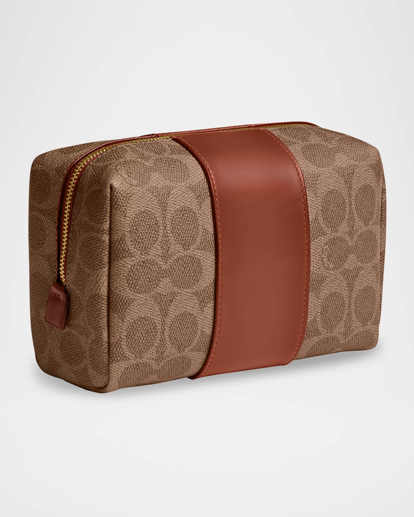 Coach Signature Coated Canvas Cosmetic Pouch Neiman Marcus