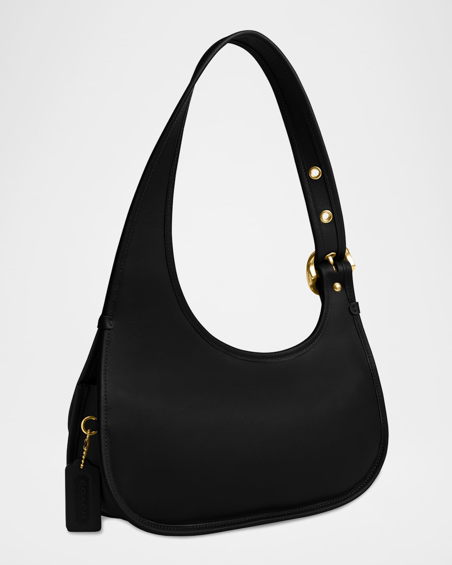 Coach shoulder bag with buckle deals