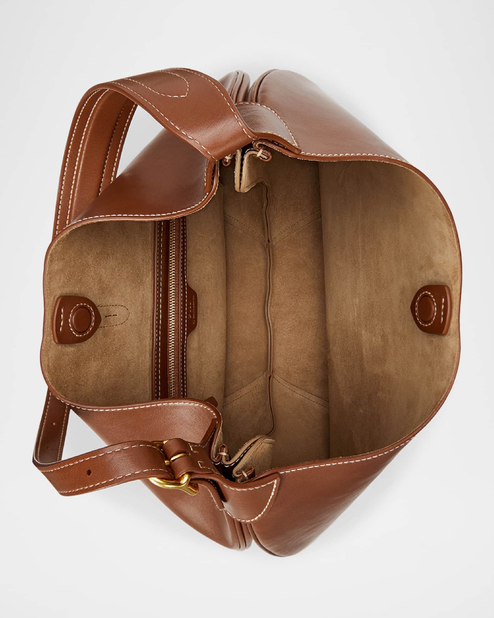 ショルダーバッグ・ポシェット POLO RALPH LAUREN BROWN LEATHER SHOULDER BAG Leather crossbody bag Polo Ralph Lauren Brown in Leather