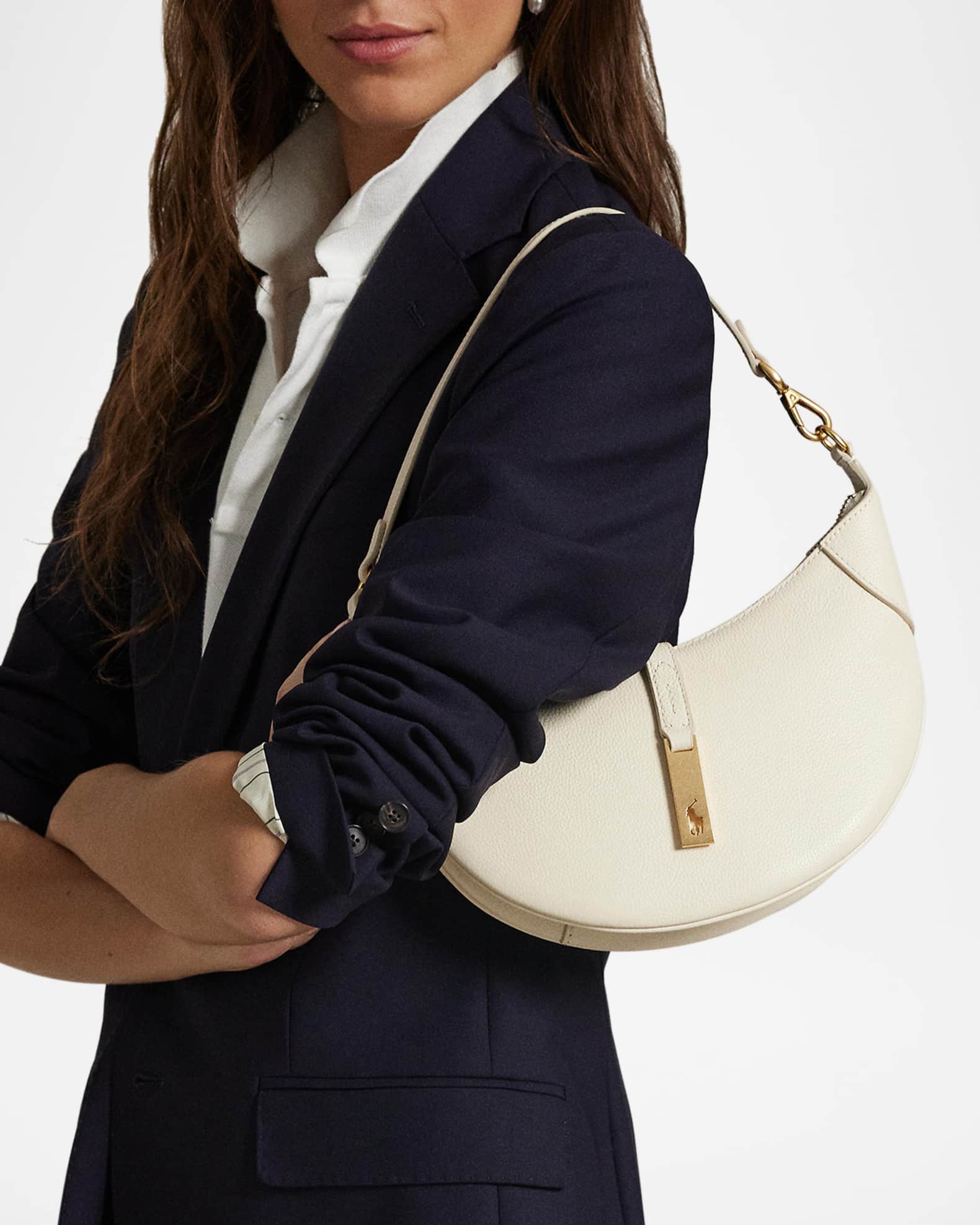 Polo Ralph Lauren Polo ID Small Leather Shoulder Bag