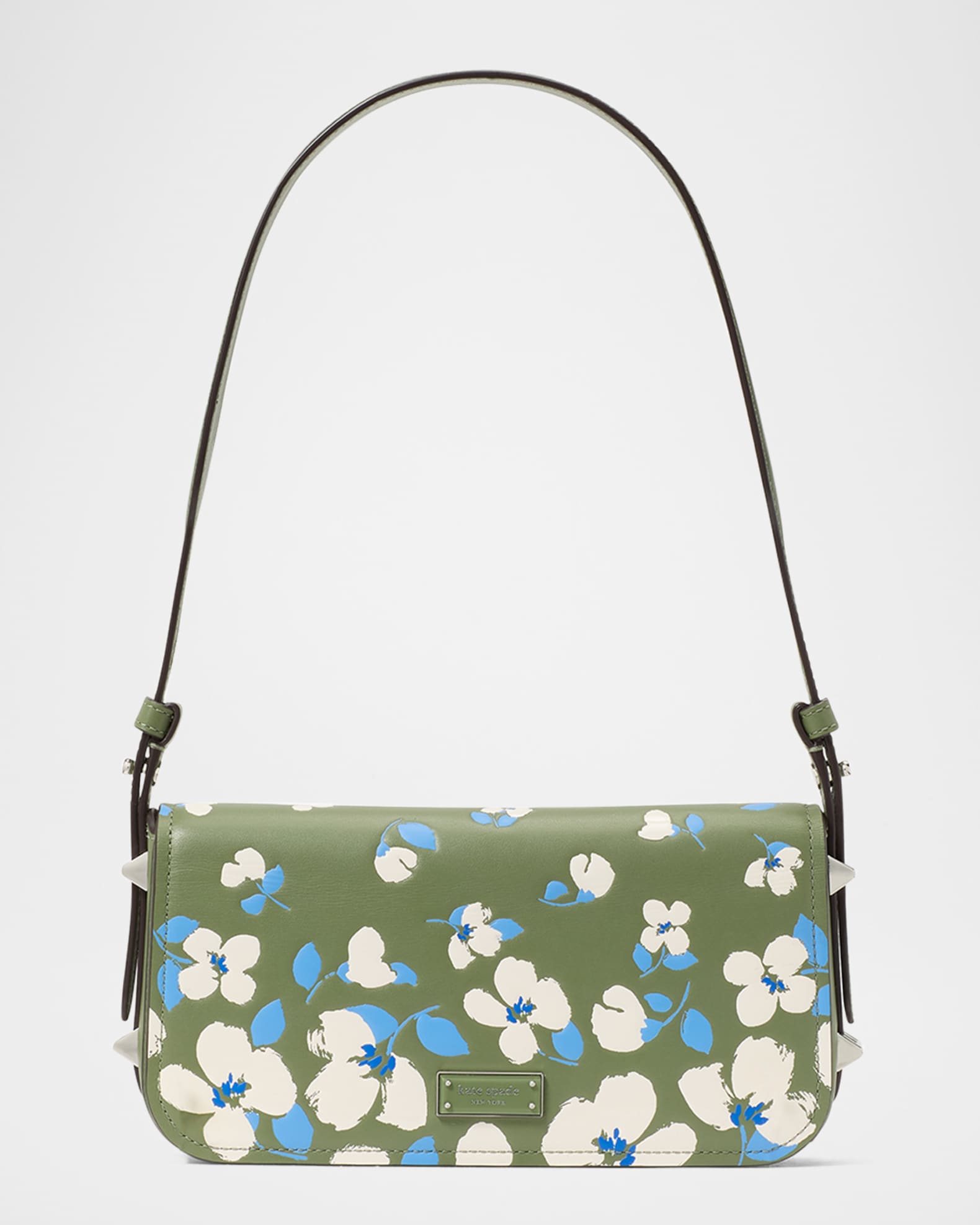 liv painterly bouquet embossed leather shoulder bag 0