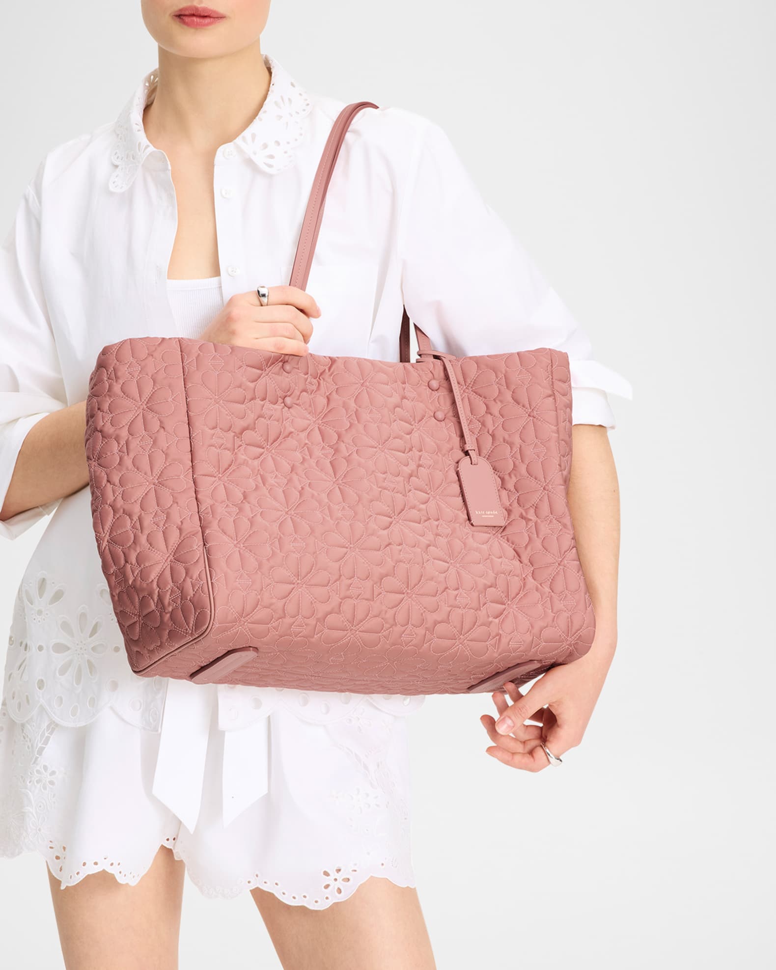【Kate Spade】★トートバッグ★ Tilly Quilted Large Tote Bag tilly large quilted fabric tote bag | Neiman Marcus