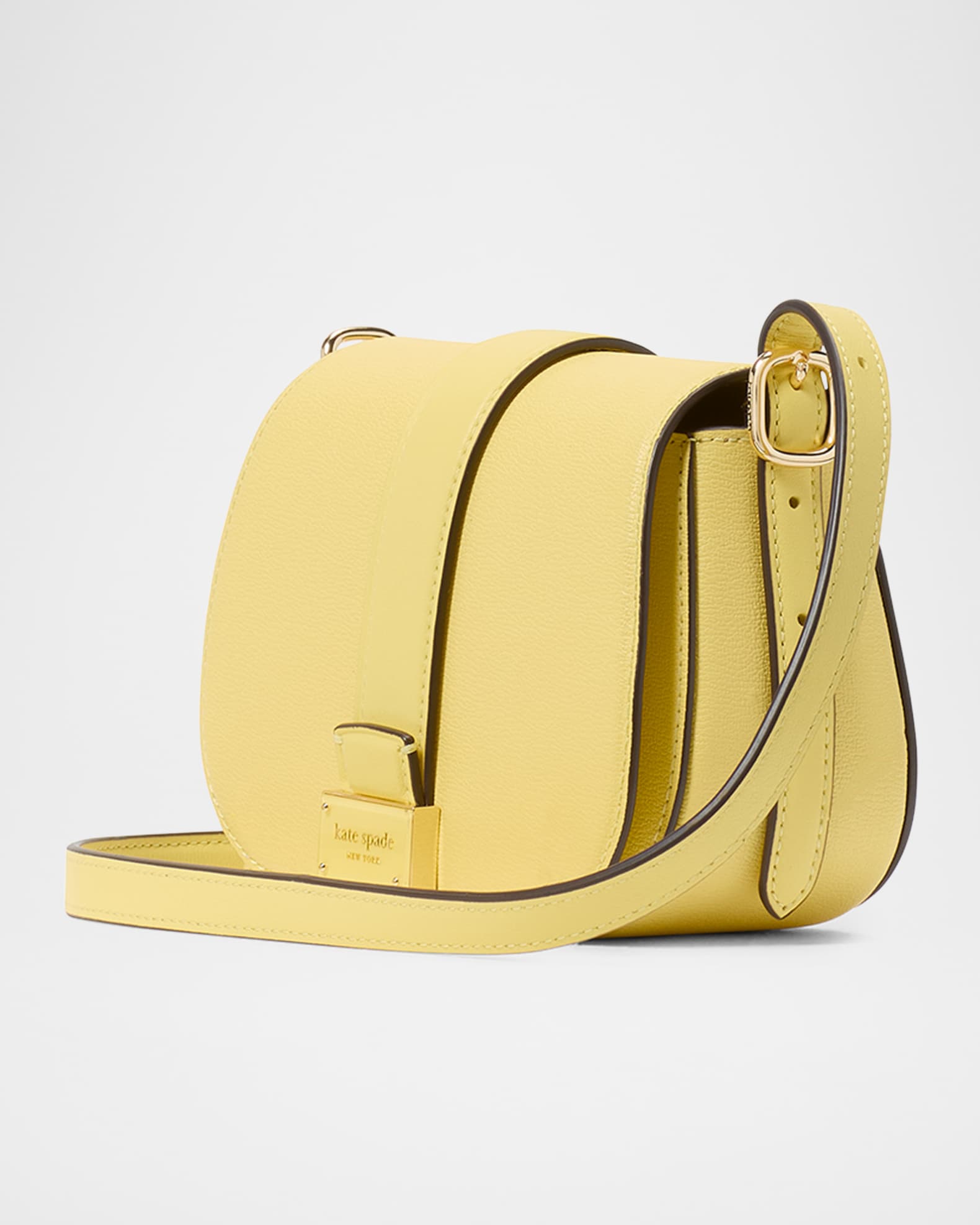 kate spade new york nouveau textured leather mini saddle