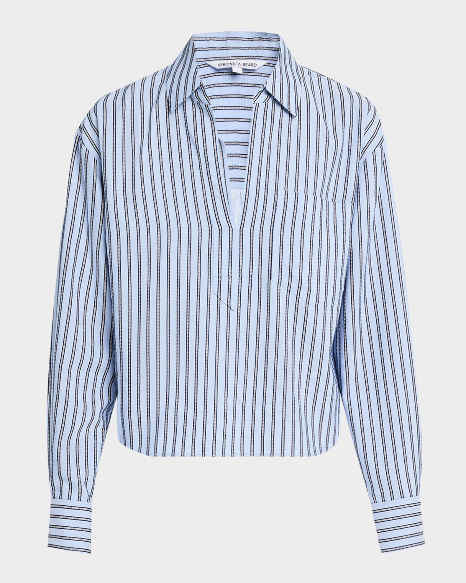Khai Stripe Long-Sleeve Top 0