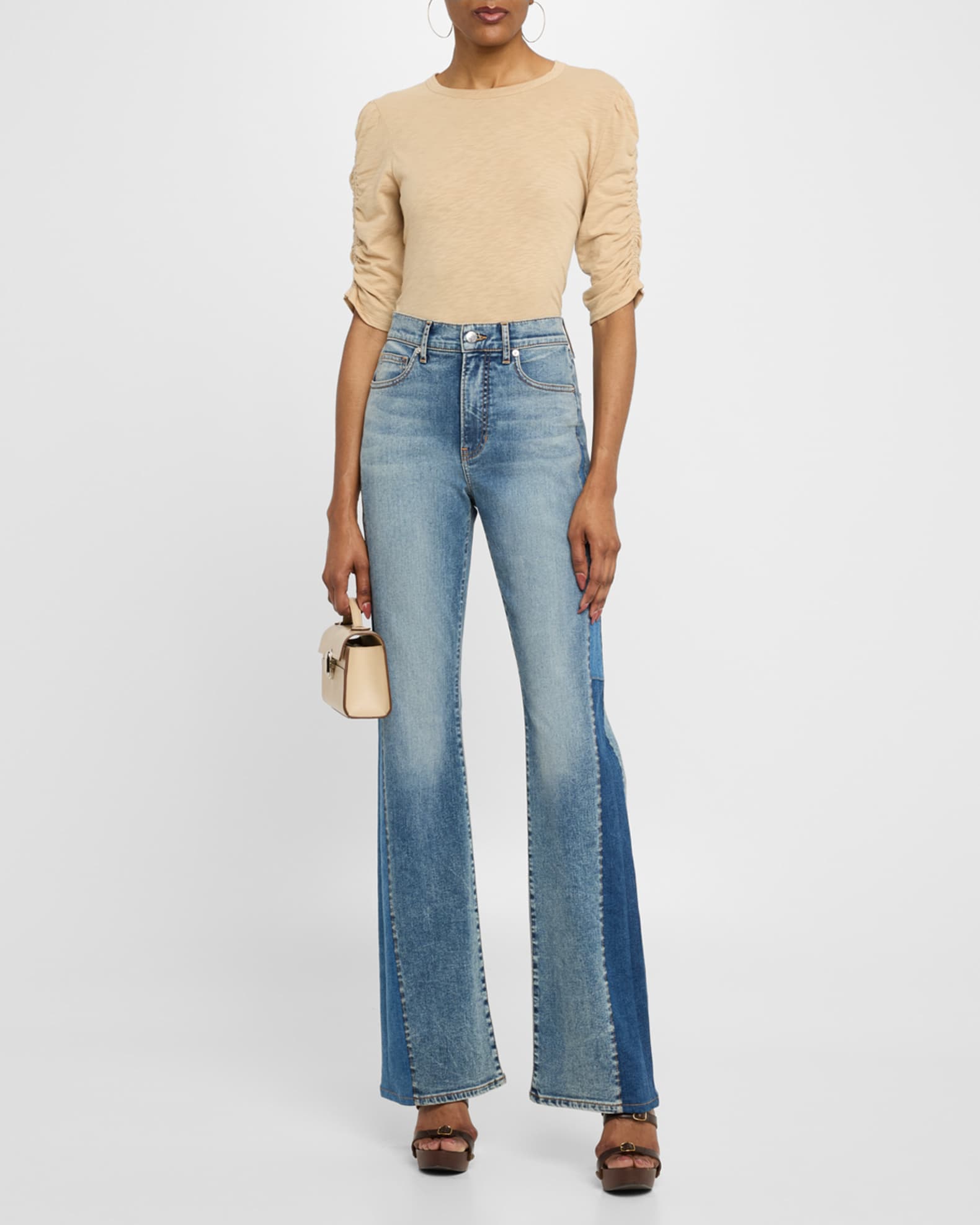 Waldorf Ruched-Sleeve Tee 1