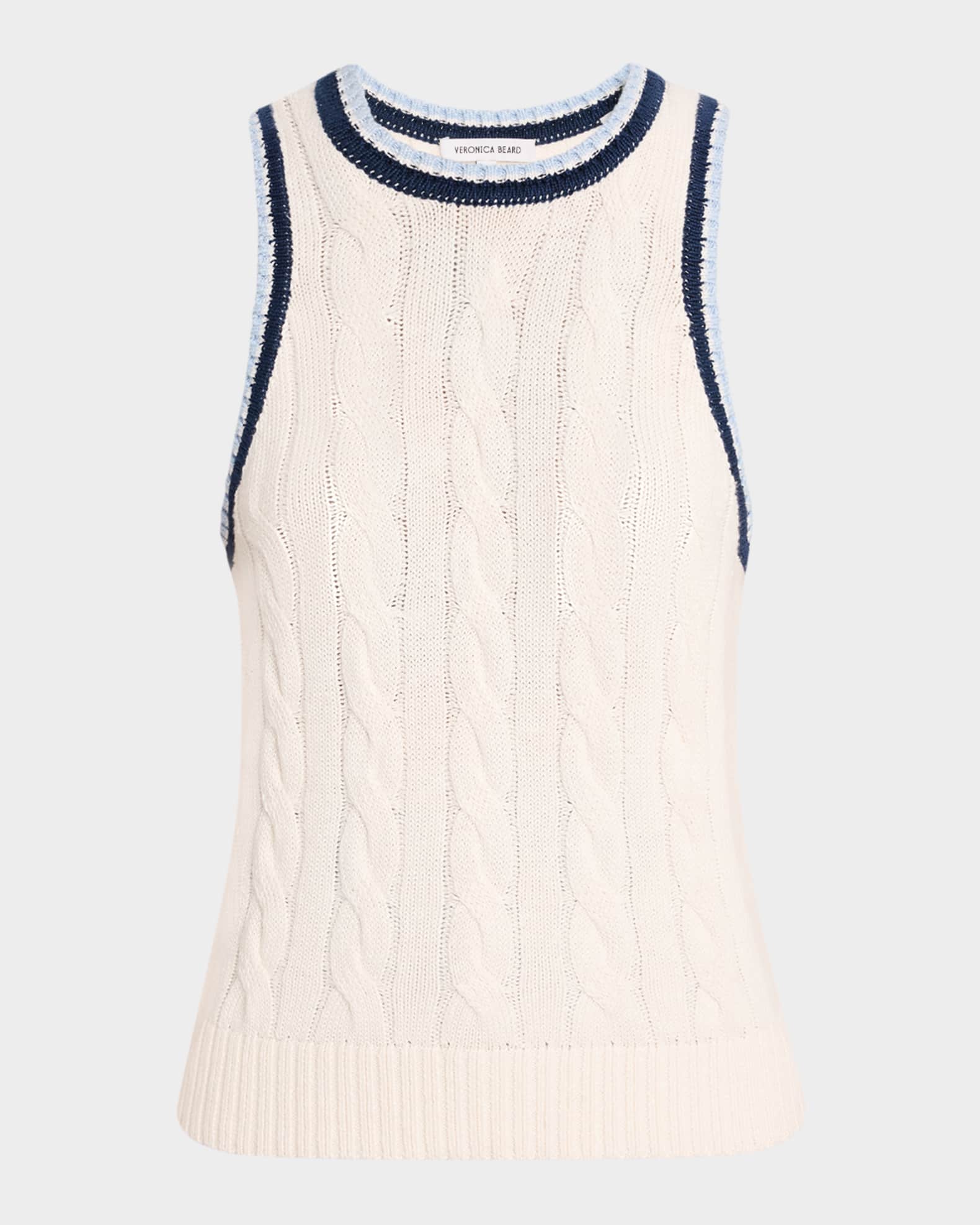 Jerrel Cable-Knit Tank Top 0