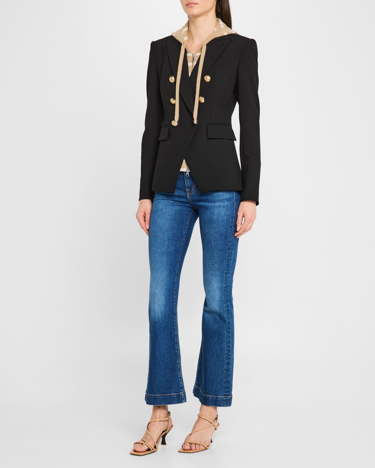 Carson Off-Duty Kick-Flare Jeans 1