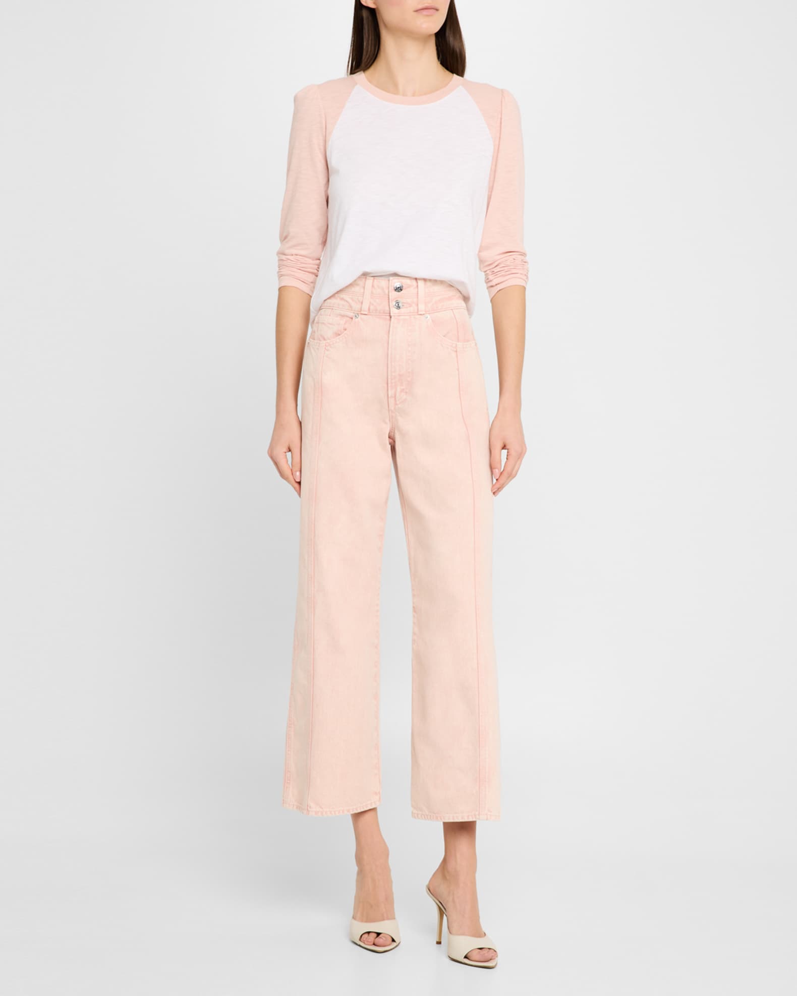 Taylor Crop High-Rise Wide Jeans 1