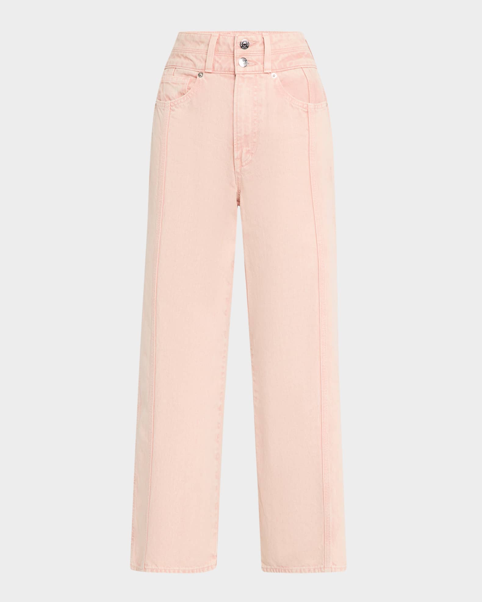 Taylor Crop High-Rise Wide Jeans 0