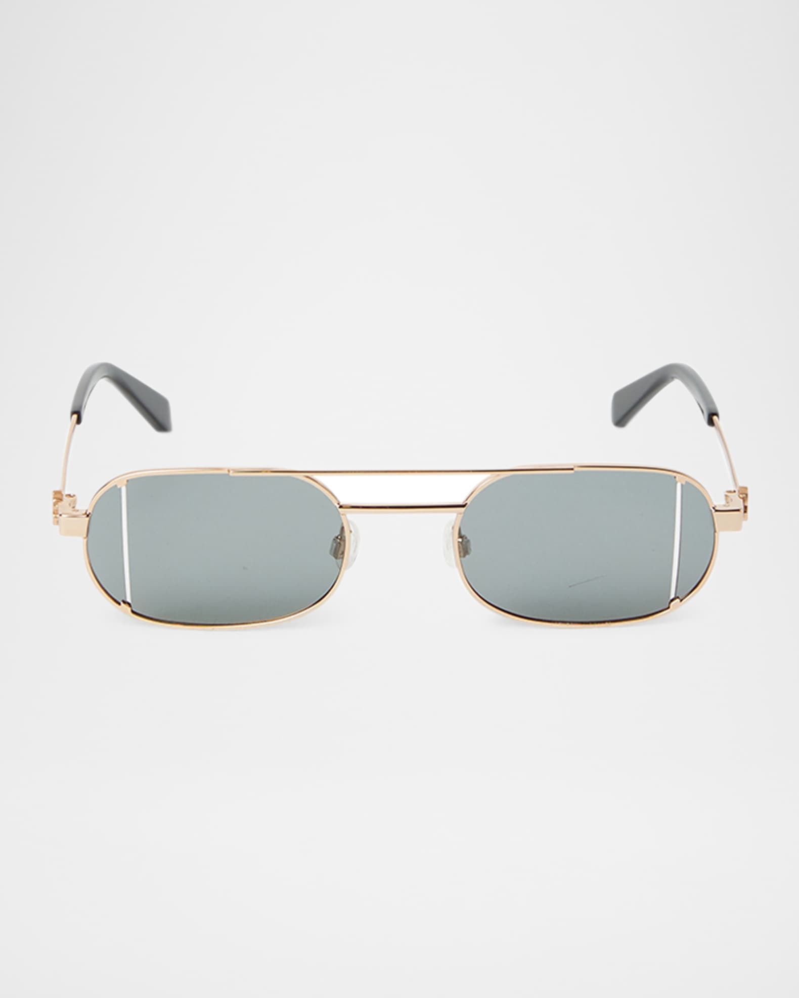 Lynn Oval Metal Sunglasses 0