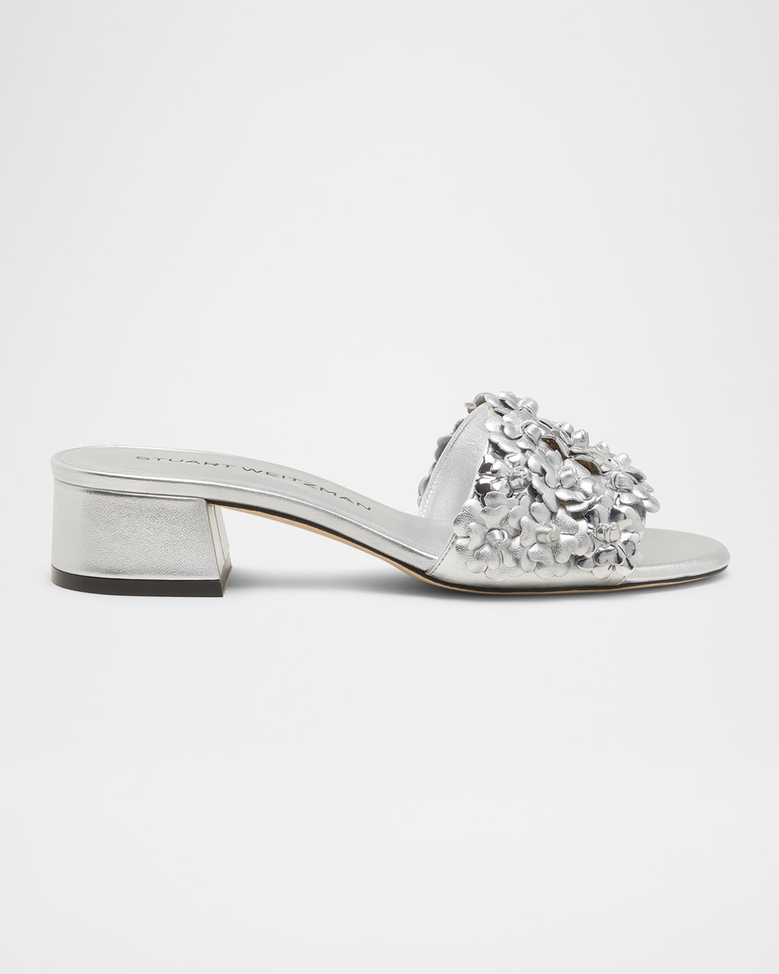 Meadow Metallic Leather Flower Sandals 0