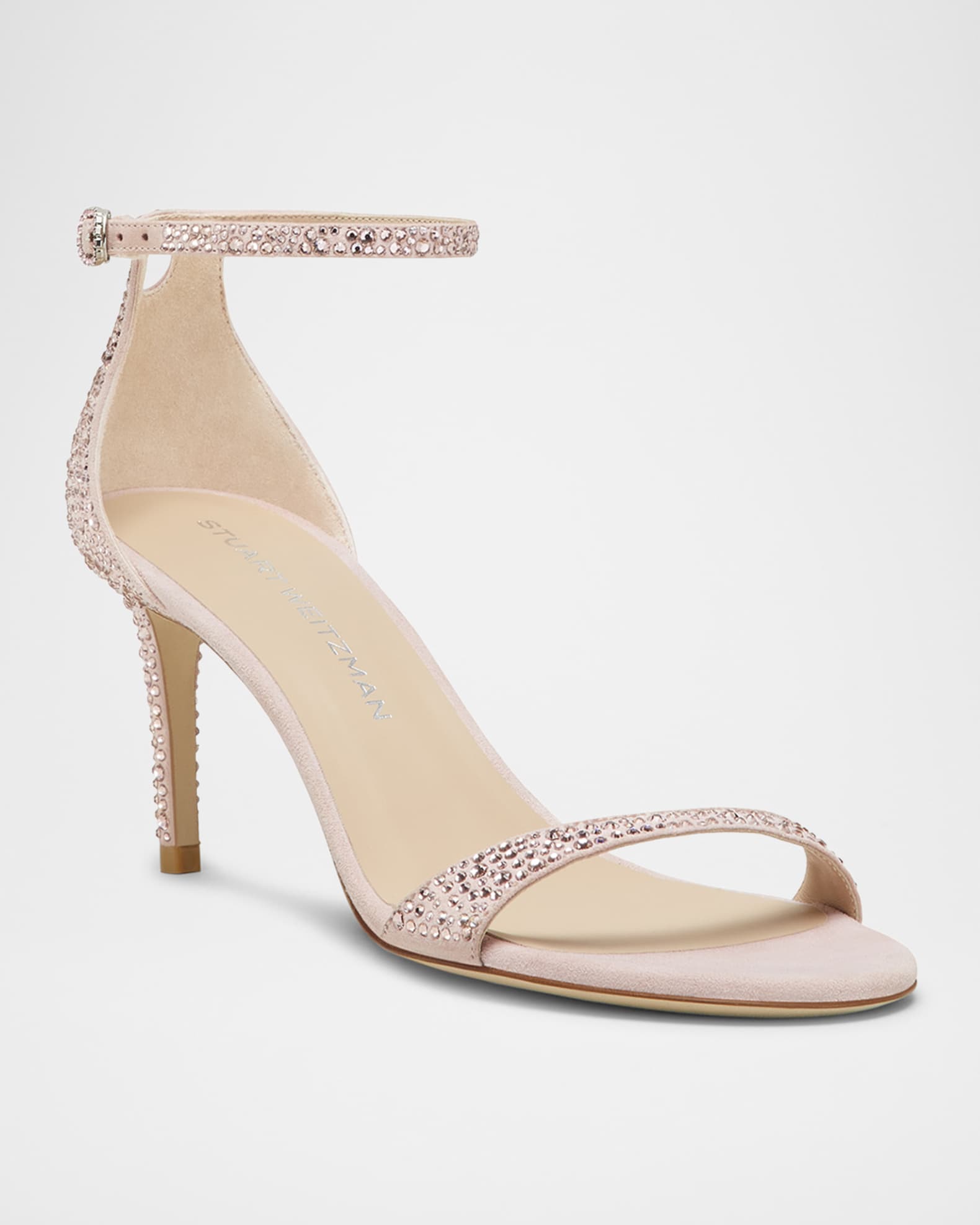 Nudist Embellished Ankle-Strap Sandals 1