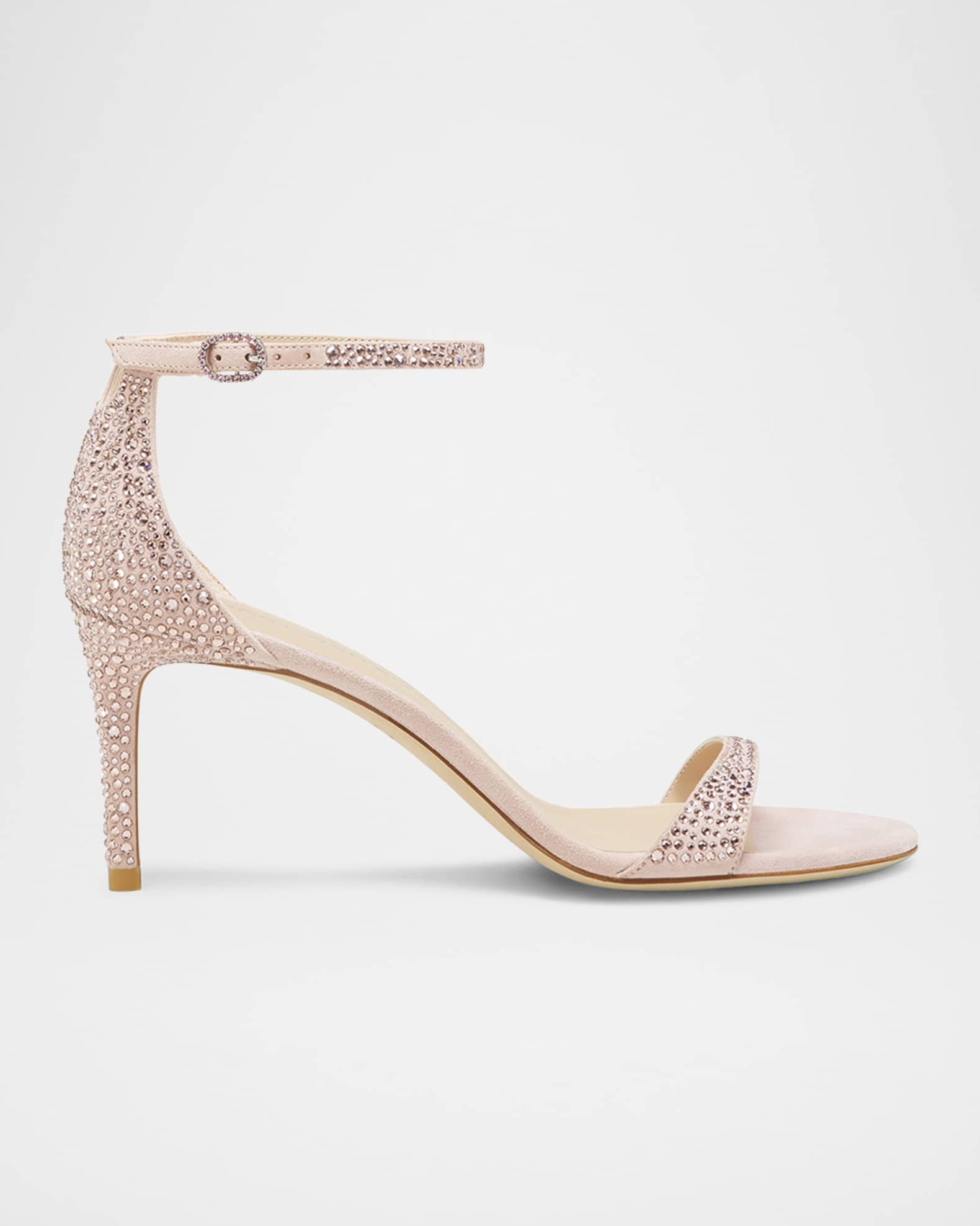 Nudist Embellished Ankle-Strap Sandals 0