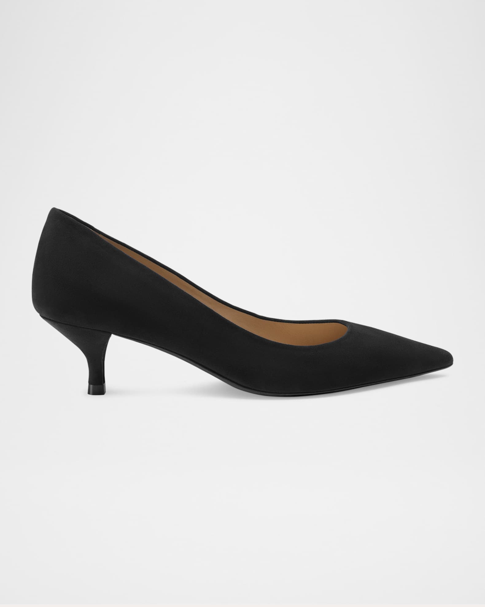 Stuart Suede Kitten Pumps 0