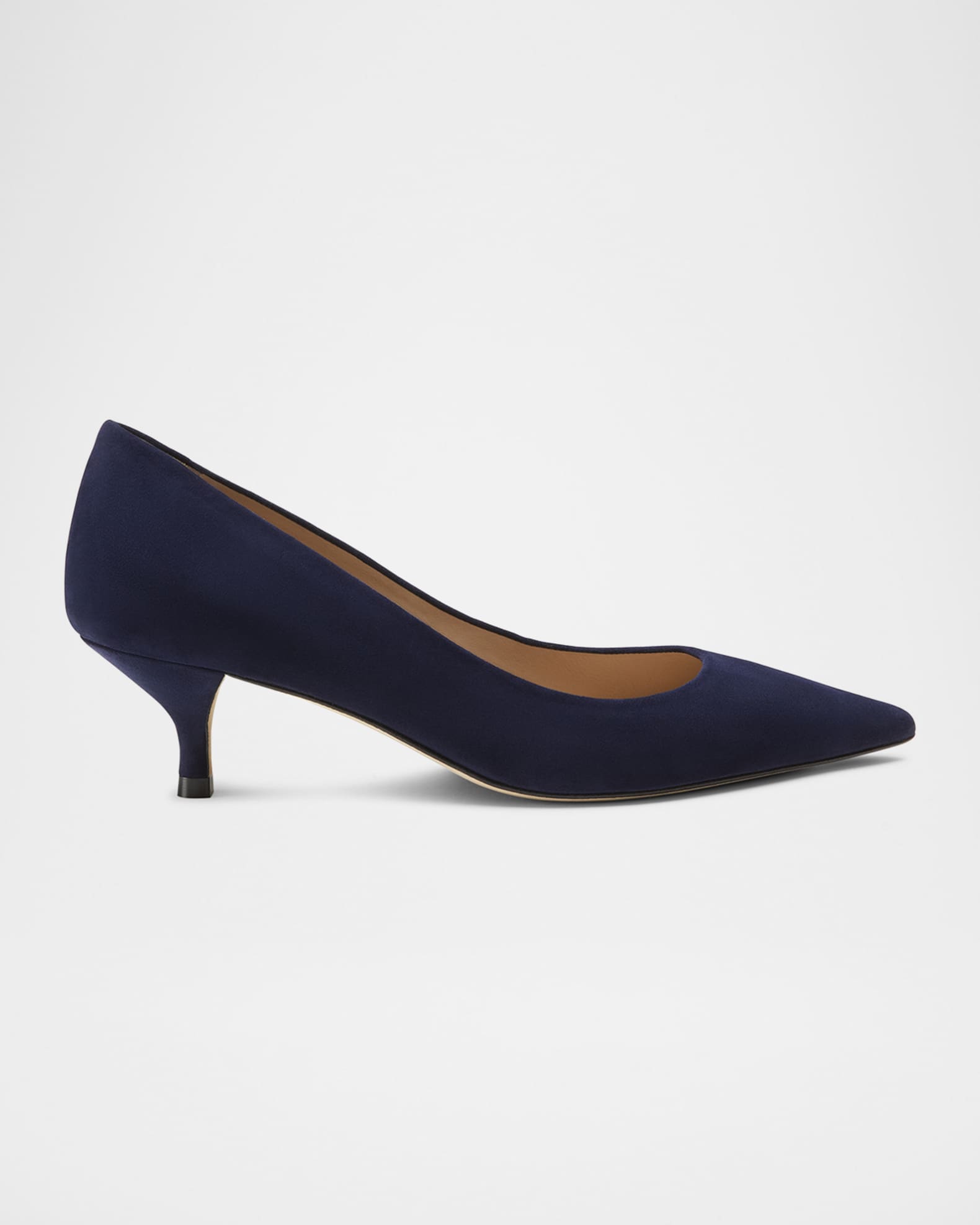 Stuart Suede Kitten Pumps 0