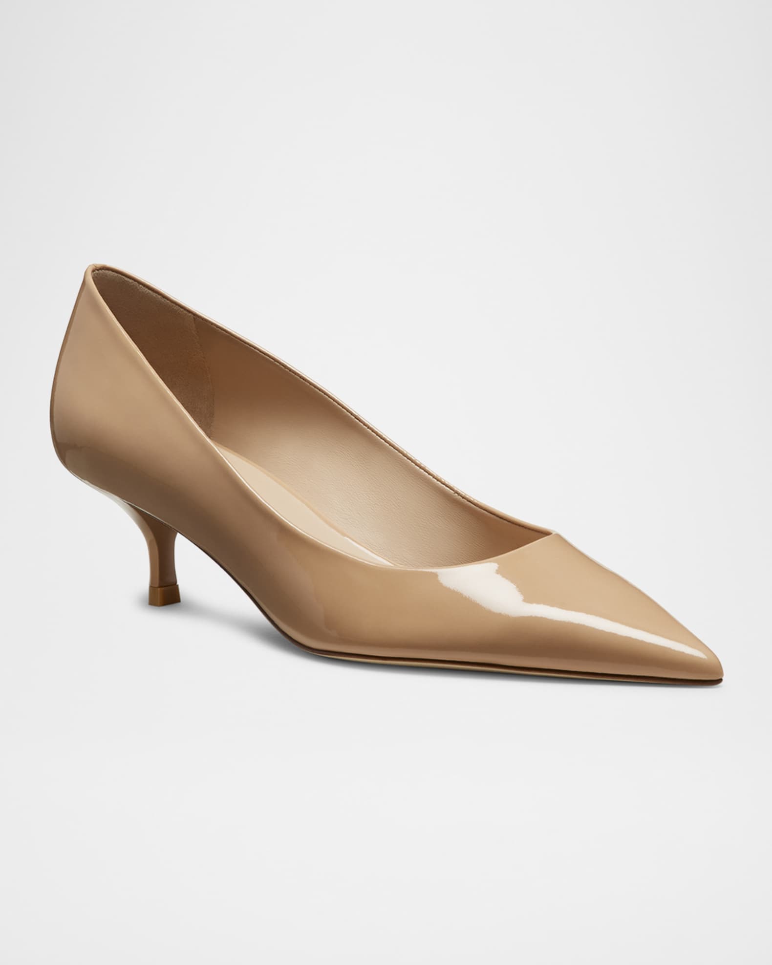 Stuart Patent Kitten Pumps 1