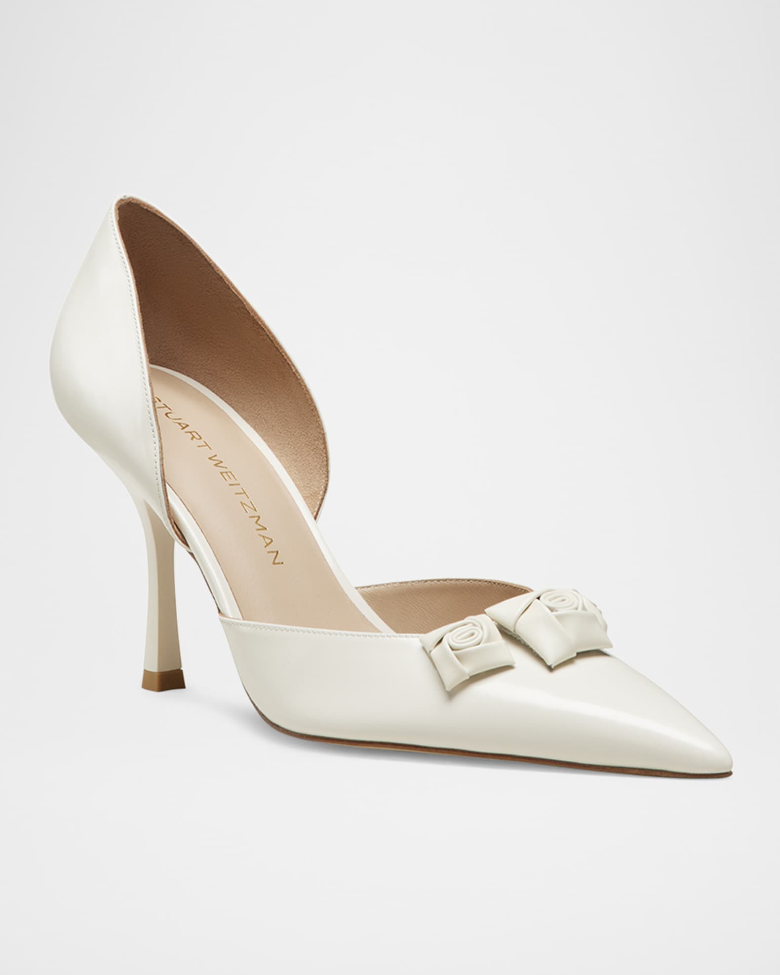 Rosie Pointed Leather Stiletto Pumps 1